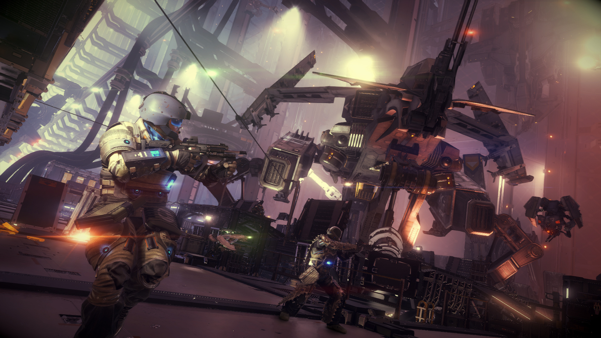 High-octane combat, Futuristic soldiers, Intense gunfights, Expansive world, 1920x1080 Full HD Desktop