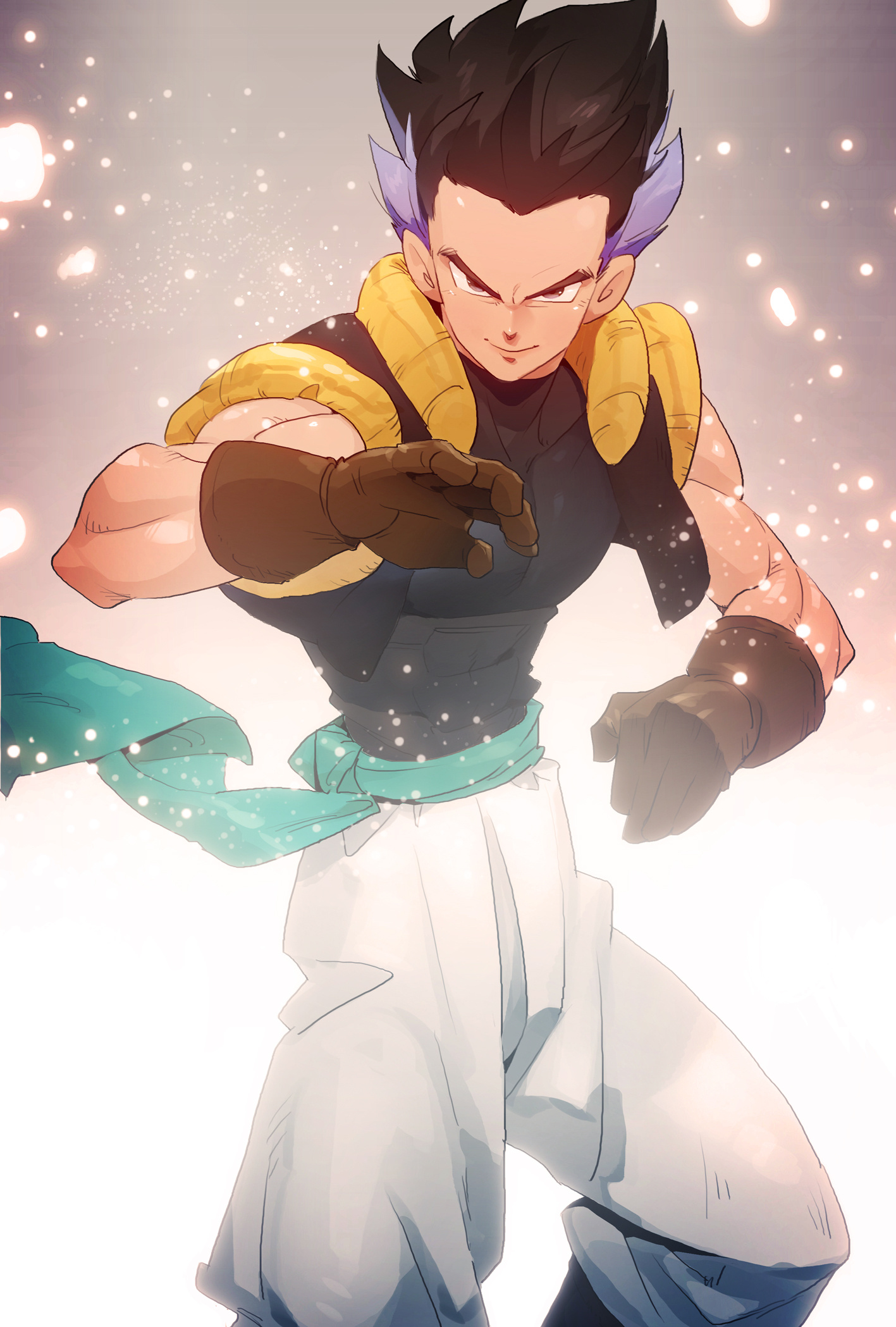 Gotenks, Anime character, Dragon Ball series, Powerful fusion, 1420x2100 HD Phone