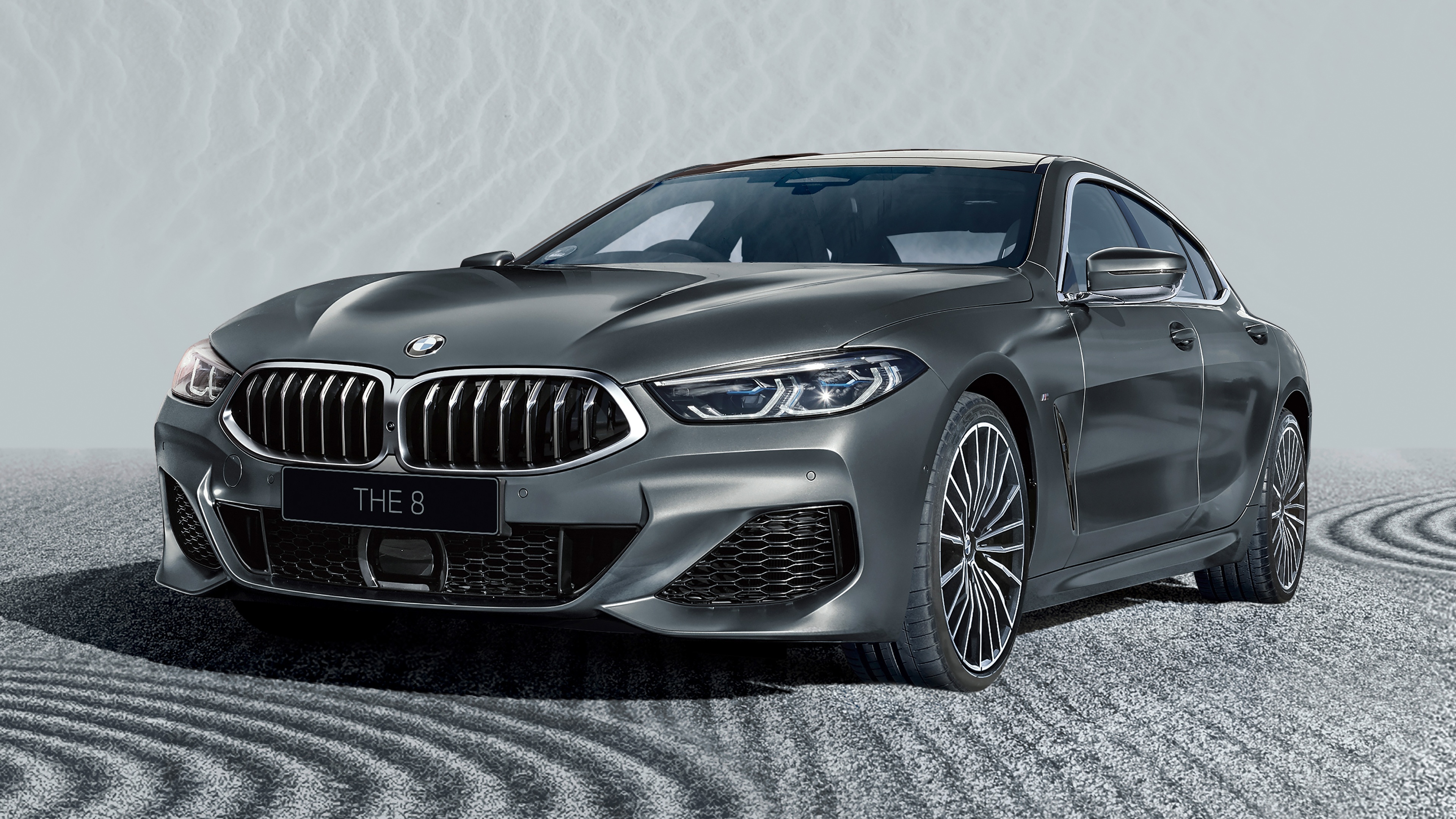 BMW 8 Series, Gran coup wallpaper, Collectors edition, Grey cars, 3840x2160 4K Desktop