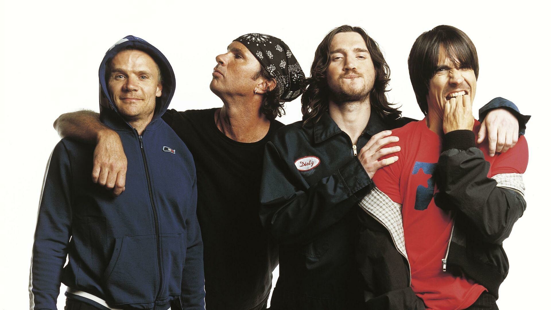 Red Hot Chili Peppers, Music wallpapers, Band's iconic logo, Vibrant visuals, 1920x1080 Full HD Desktop