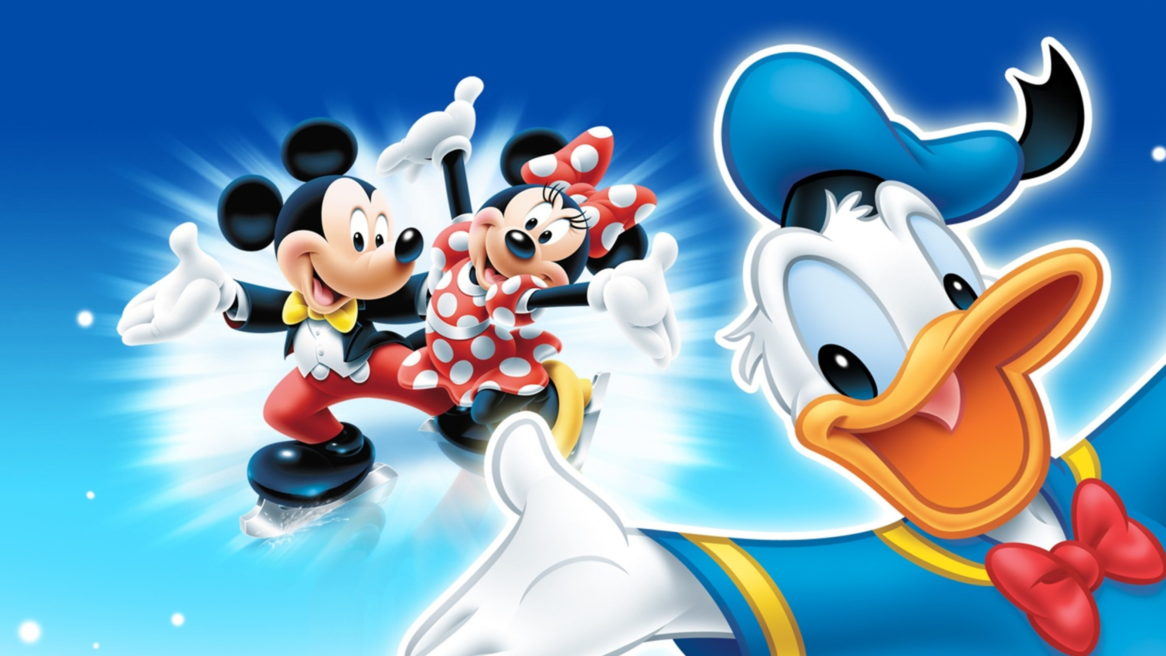 Donald Duck, Mickey Mouse, Minnie Mouse, Cartoon wallpaper, 3840x2160 4K Desktop