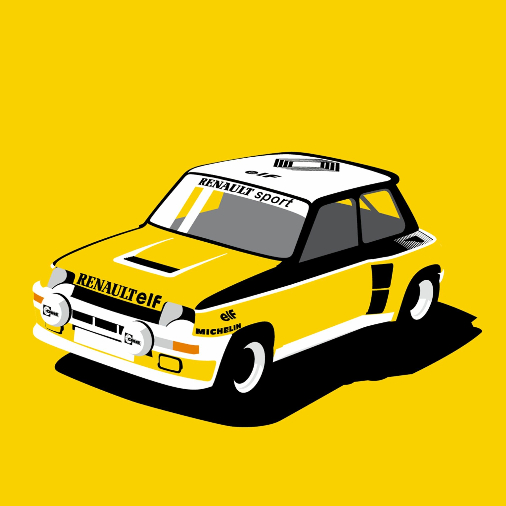 Awesome Renault 5 Turbo, Vibrant and energetic, 2050x2050 HD Phone