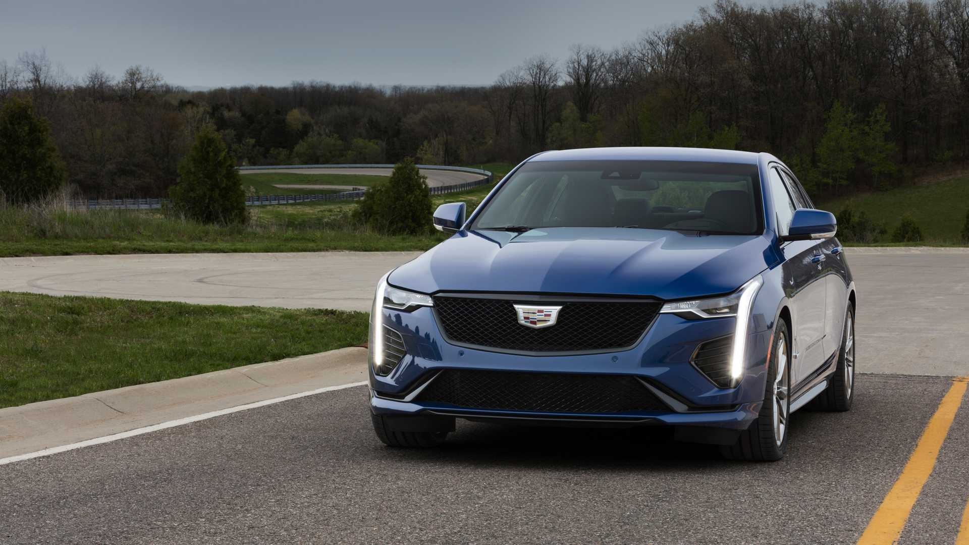 Cadillac CT4, Powerful front view, 2020 model, Newcarcars, 1920x1080 Full HD Desktop