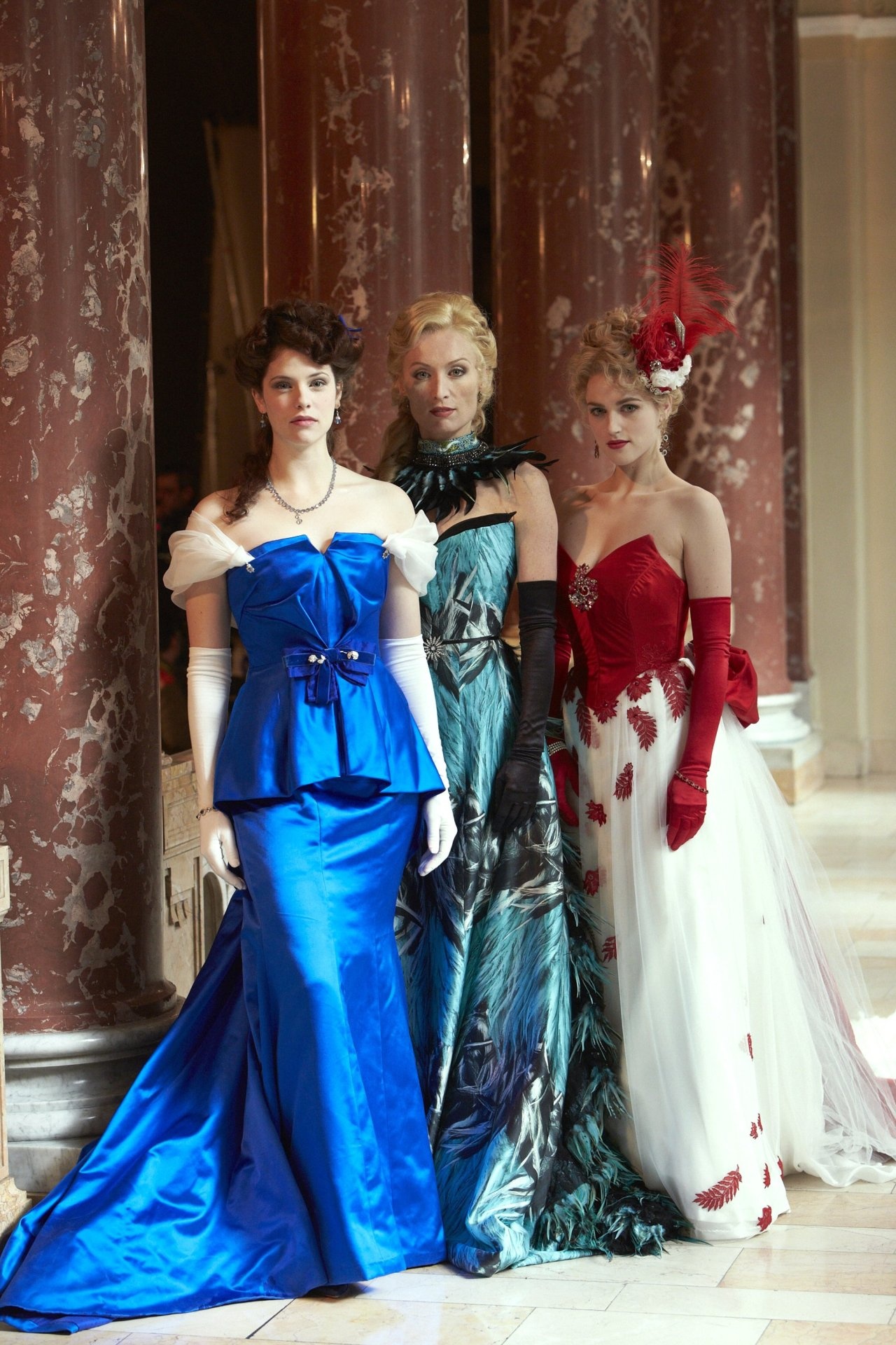 Mina Murray, Costume lovers, Jessica De Gouw, Blue gown, 1280x1920 HD Phone