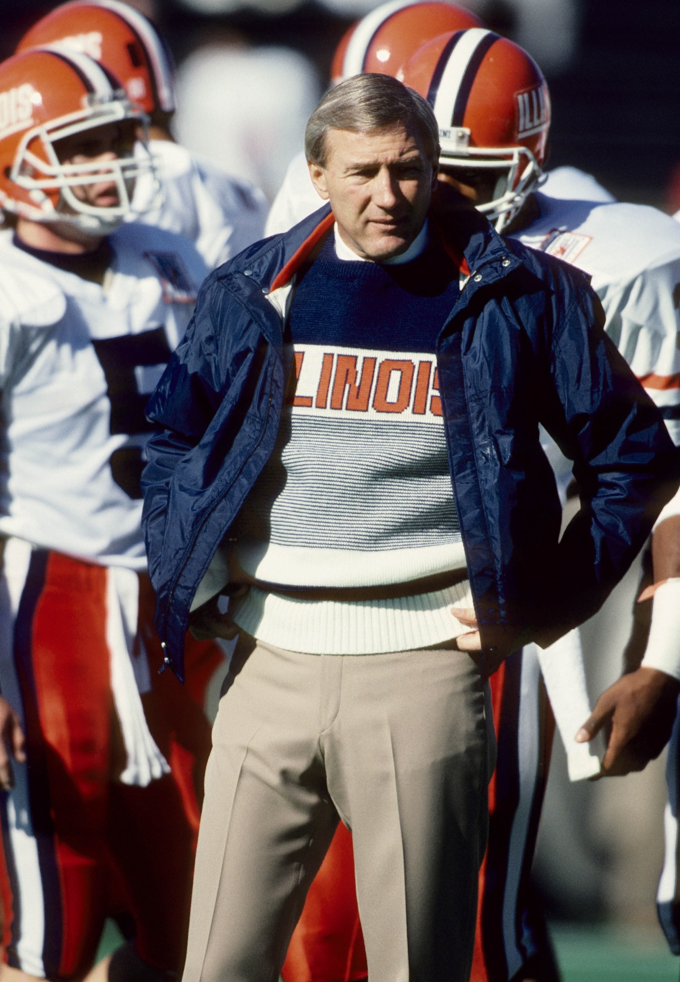 John Mackovic, Illinois Fighting Illini Football Wallpaper, 1350x1950 HD Phone