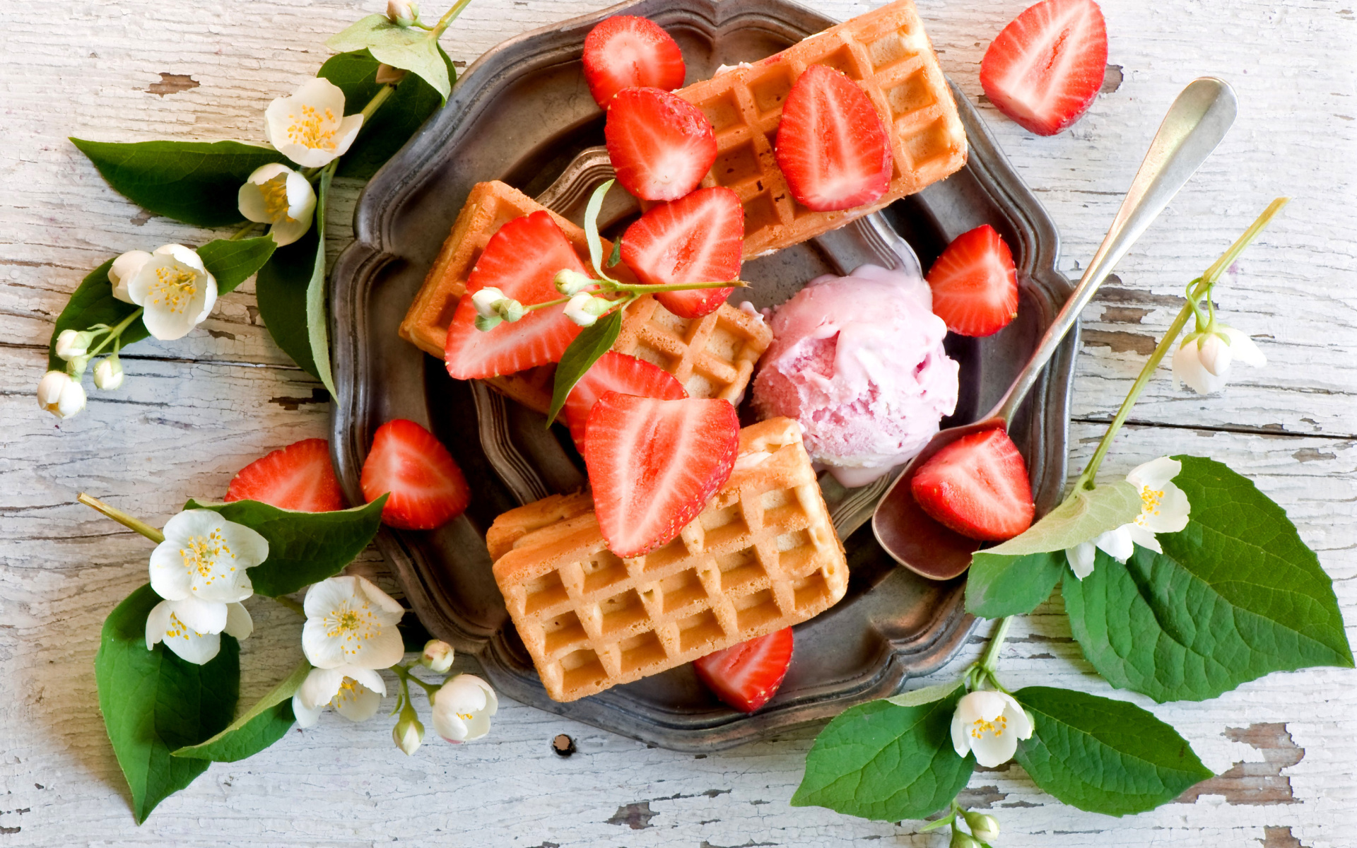 True Belgian waffles, Crispy exterior, Golden brown goodness, Irresistibly sweet, 1920x1200 HD Desktop