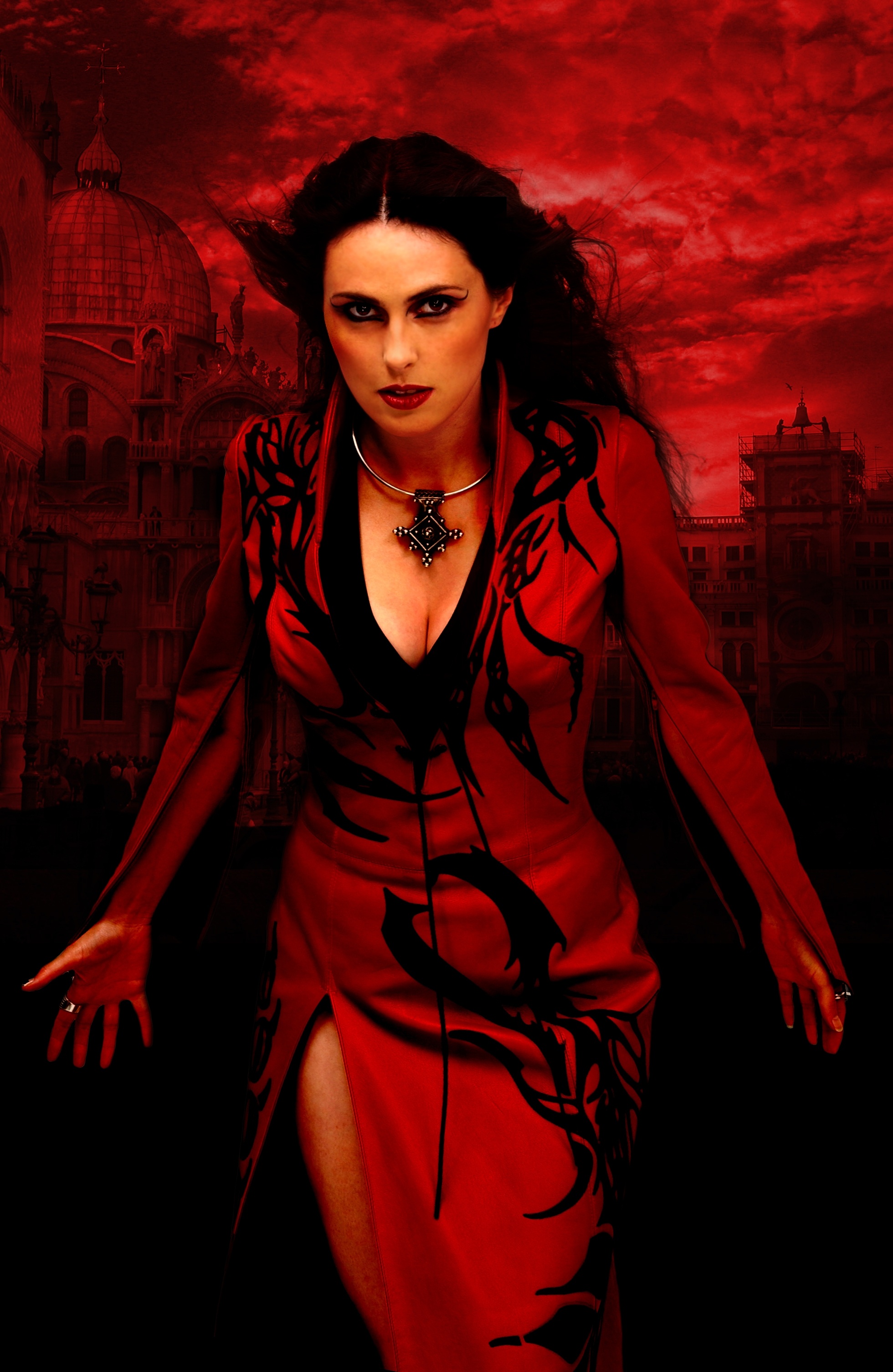 Within Temptation, Red-haired beauty, Sharon Den Adel, Sensational wallpapers, 1960x3010 HD Phone