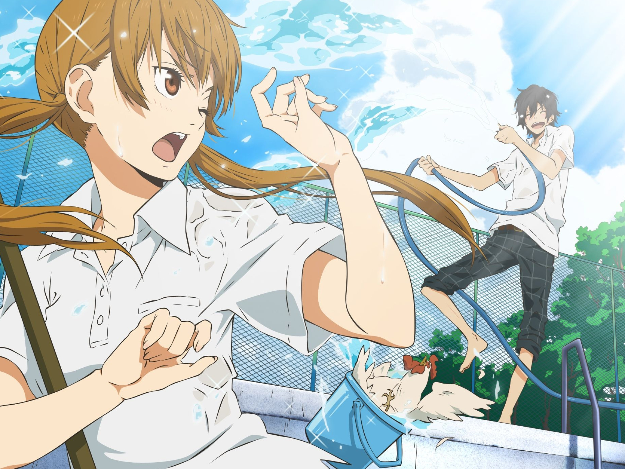 My Little Monster, Mizutani Shizuku, Yoshida Haru, Tonari no Kaibutsu-kun, 2050x1540 HD Desktop