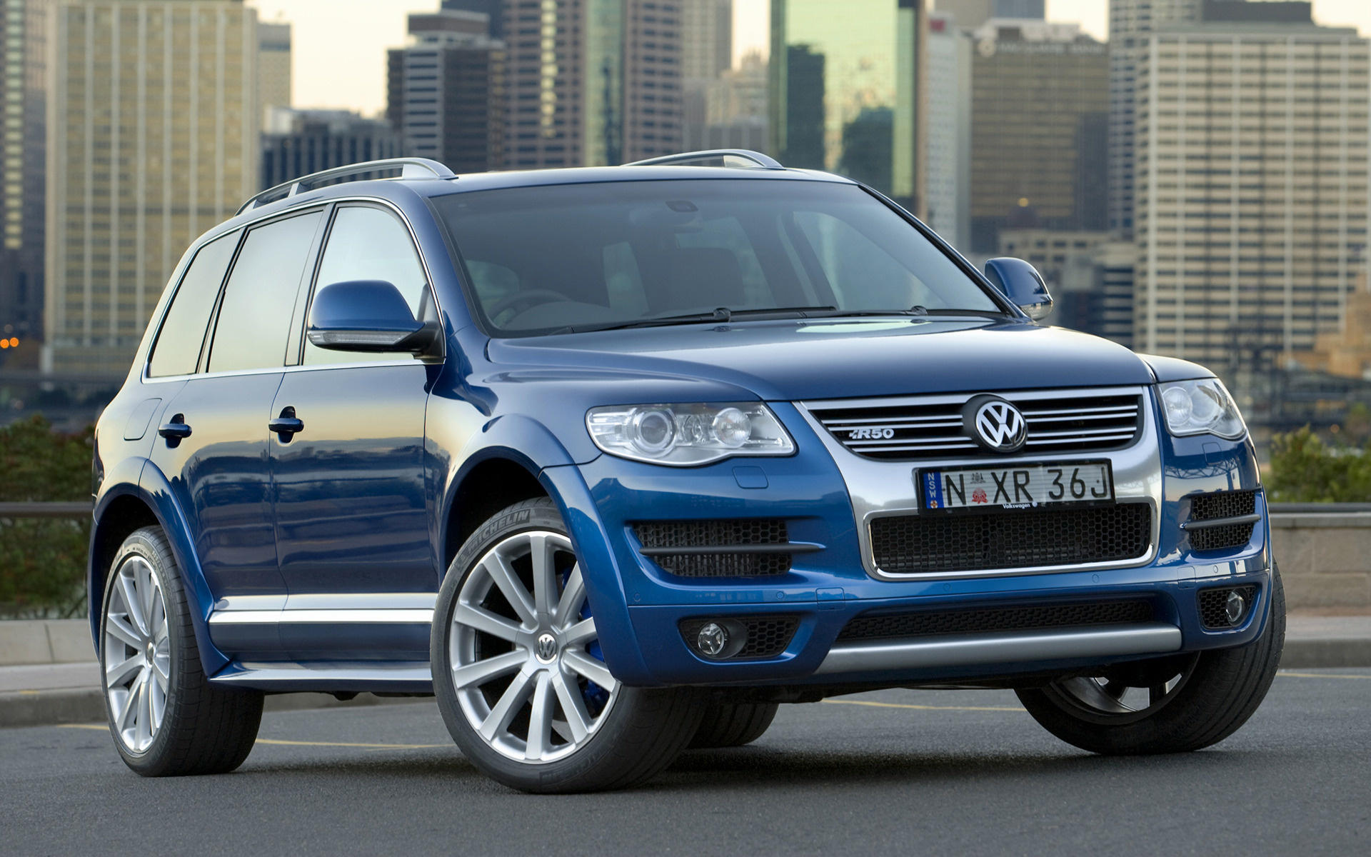 Volkswagen Touareg R50, HD wallpapers, 2007 model, Luxury SUV, 1920x1200 HD Desktop