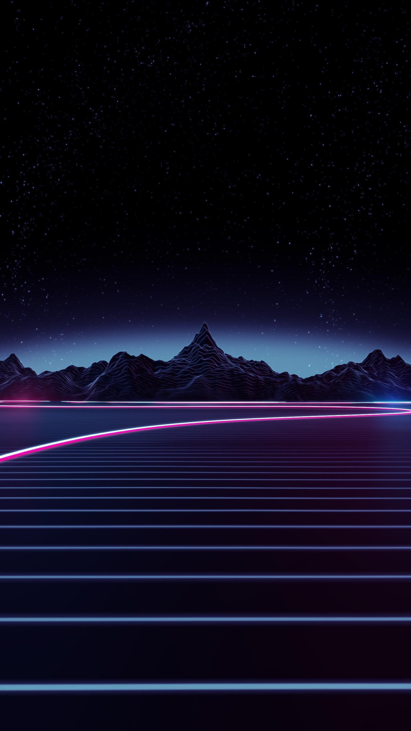 Synthwave, Nice Wallpaper, 1440x2560 HD Phone