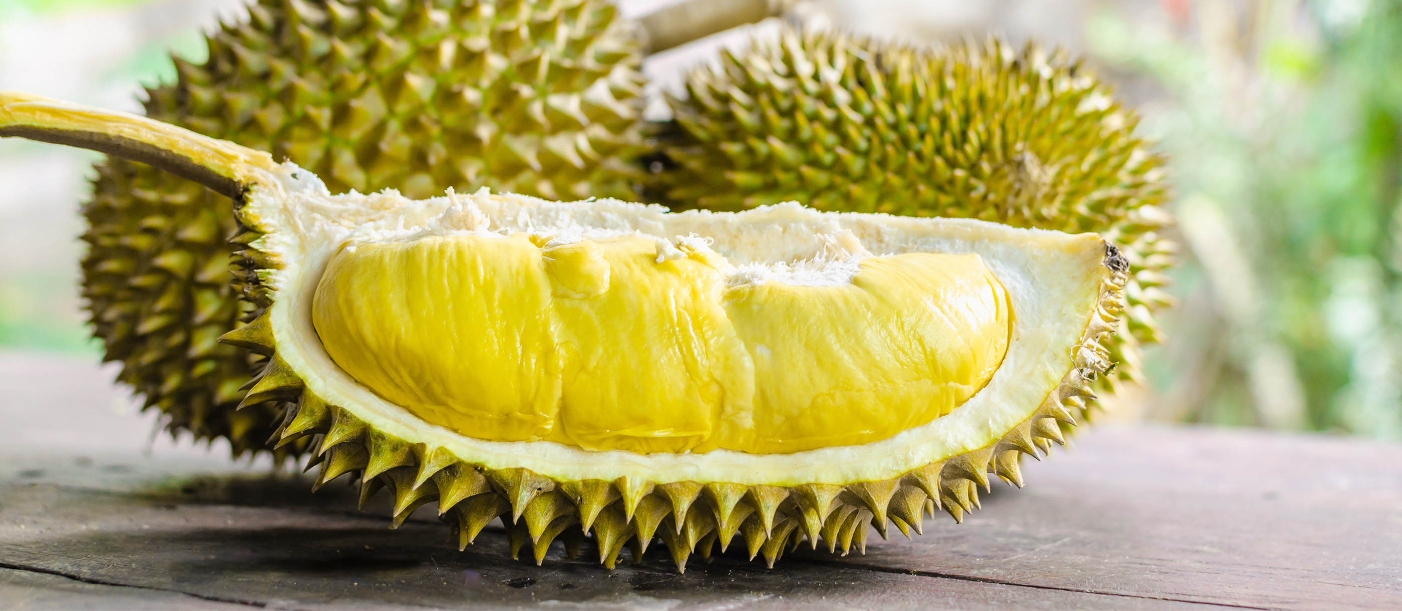 Indonesian tropical fruit, Southeast Asian delicacy, Durian popularity, Local produce, 2800x1220 Dual Screen Desktop