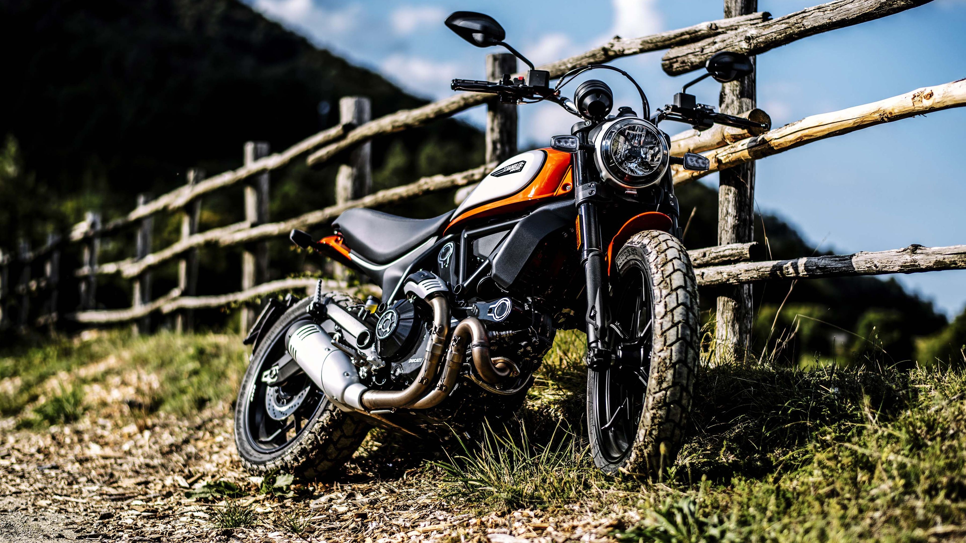 Ducati Scrambler Icon, Top free, Motorcycle wallpapers, 3840x2160 4K Desktop