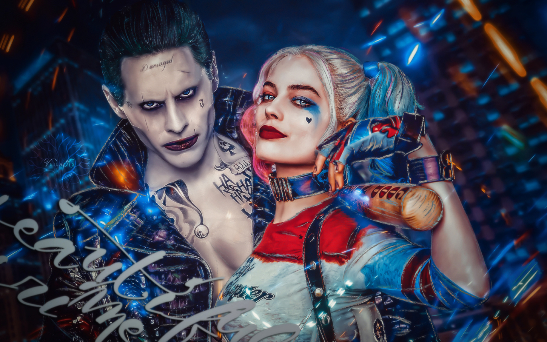 Suicide Squad, Margot Robbie, Harley Quinn, Jared Leto, 1920x1200 HD Desktop