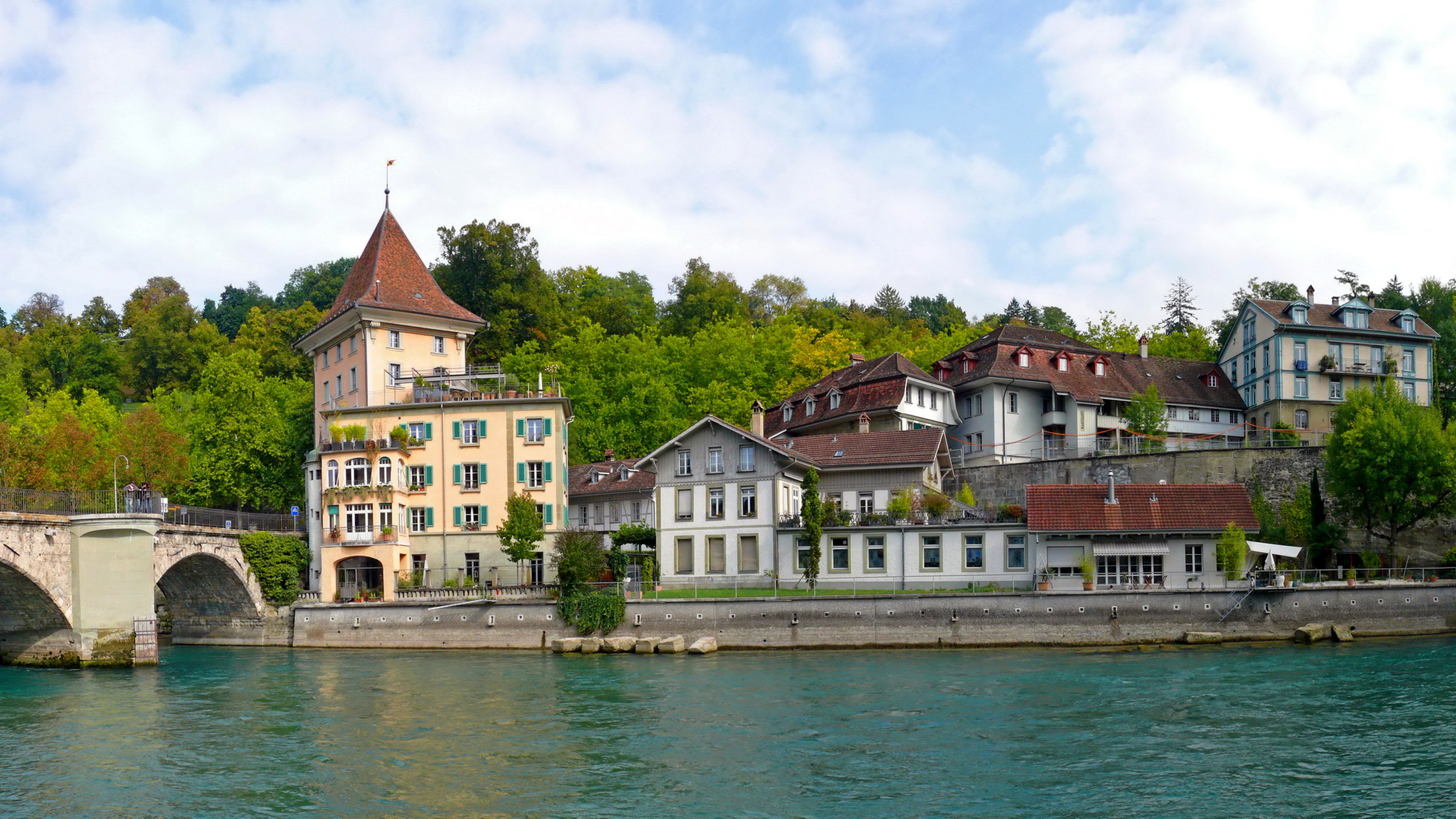 Bern, Switzerland, Historic city, European charm, 2240x1260 HD Desktop