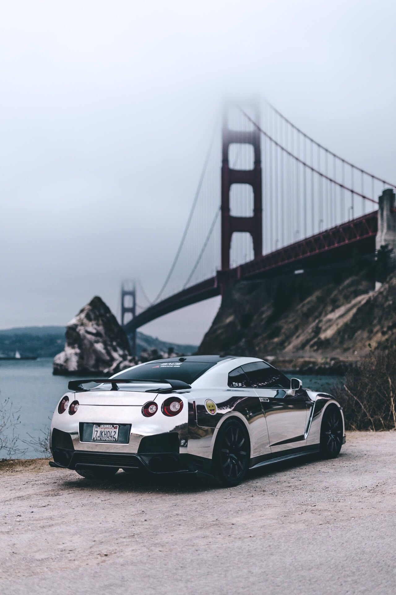 Nissan GT-R, Chrome phone wallpaper, GT-R, 1280x1920 HD Phone