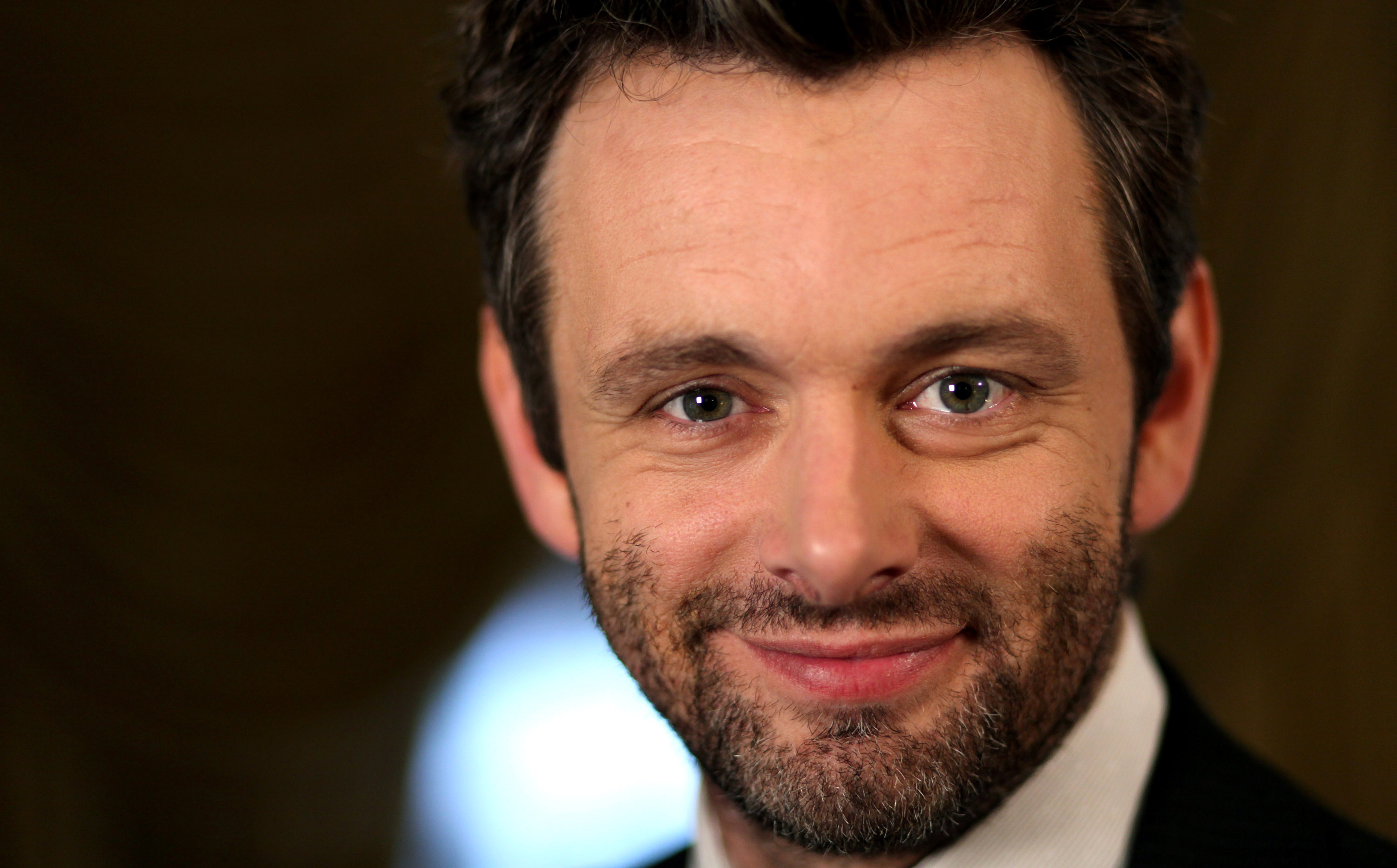 Michael Sheen movies, Face close-up, Impressive actor, Memorable role, 3000x1870 HD Desktop