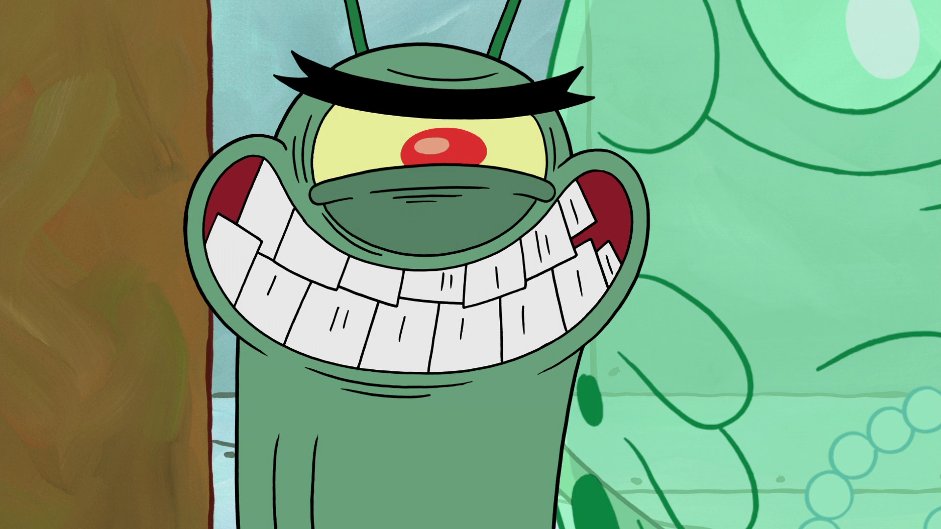 Plankton, SpongeBob SquarePants, Animation, Evil SpongeBob, 1920x1080 Full HD Desktop