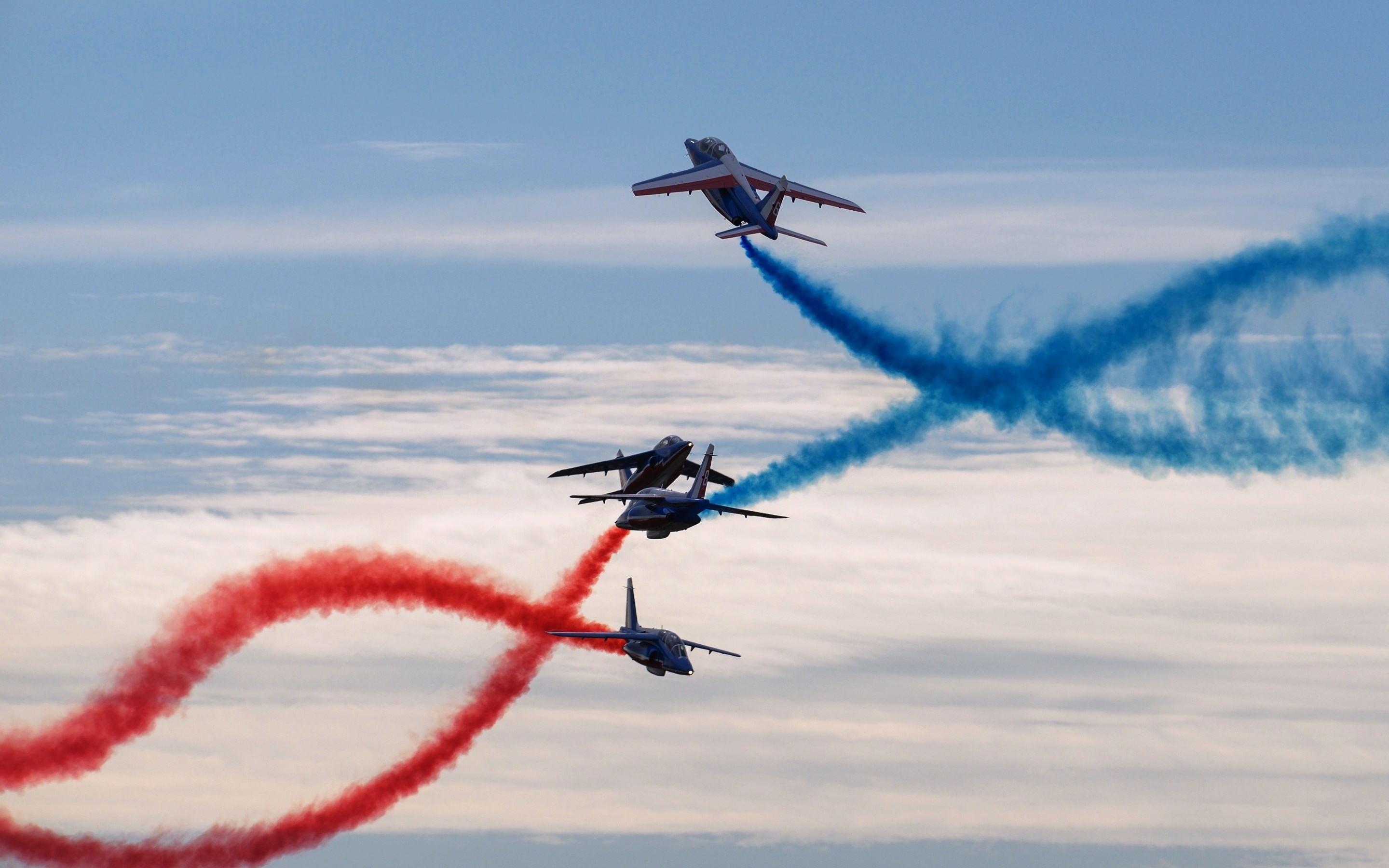 Patrouille de France, Aerobatics Wallpaper, 2880x1800 HD Desktop