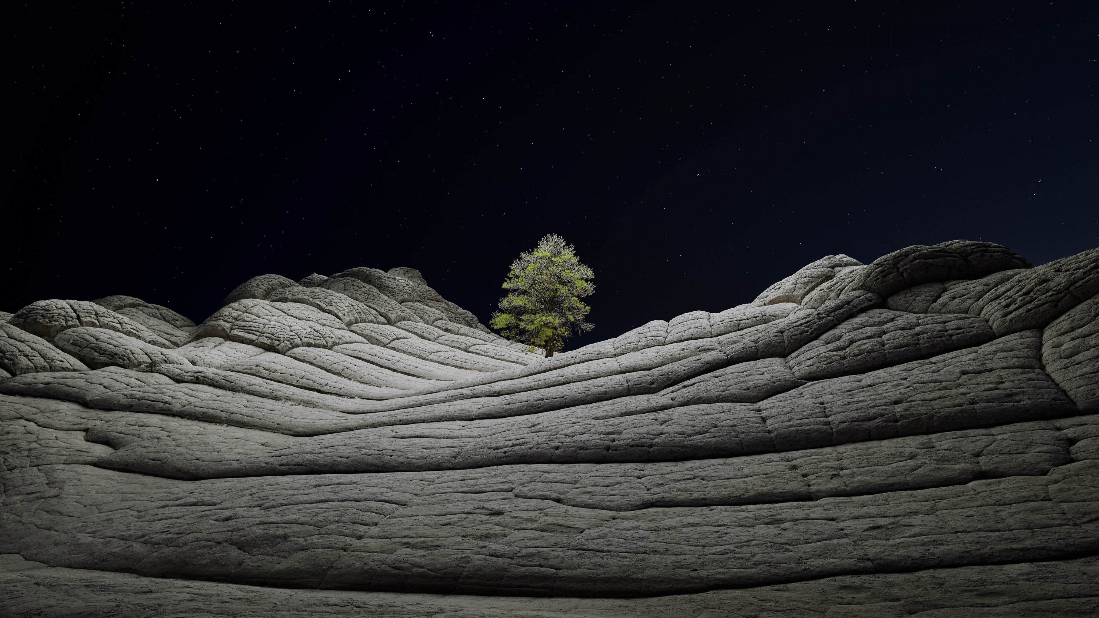 Geology, iOS, Desert, Tree, 3840x2160 4K Desktop