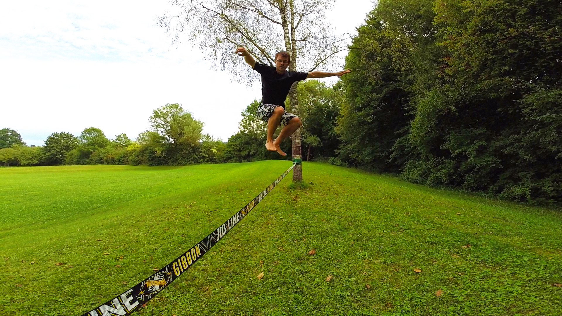 Slackline and the space between, Balance and focus, Mindful art, Moving meditation, 1920x1080 Full HD Desktop