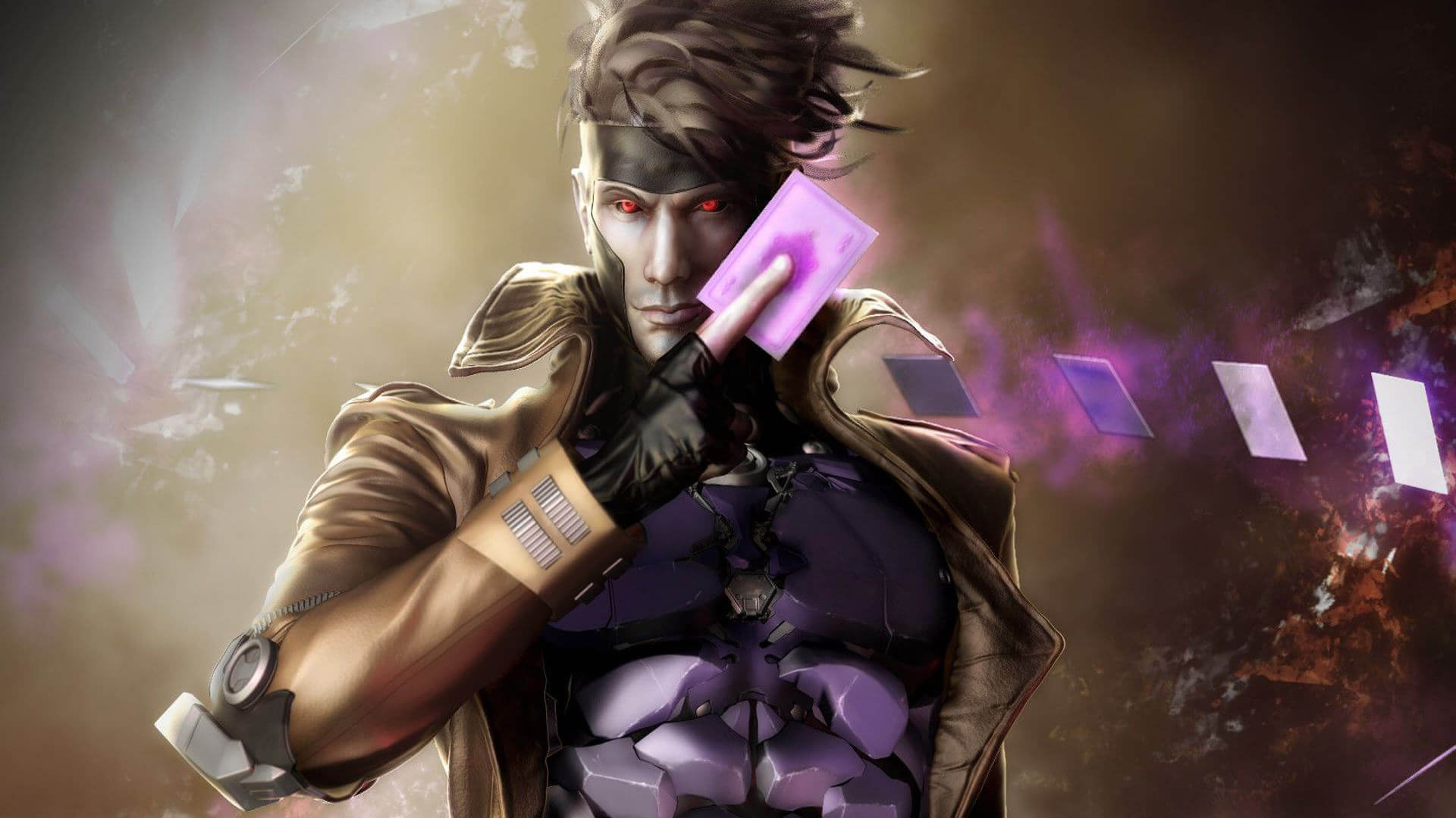 Gambit, Marvel Comics, High-definition wallpaper, Striking image, 1920x1080 Full HD Desktop