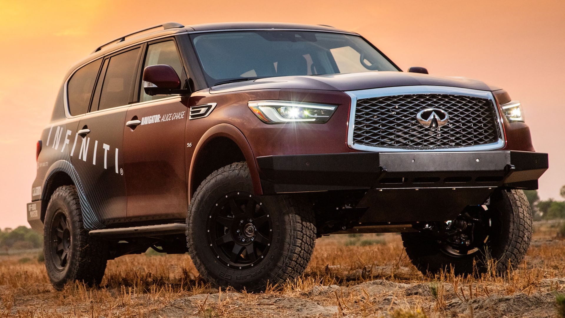 Infiniti QX80, Off-road modification, Nissan heritage, Adventurous spirit, 1920x1080 Full HD Desktop