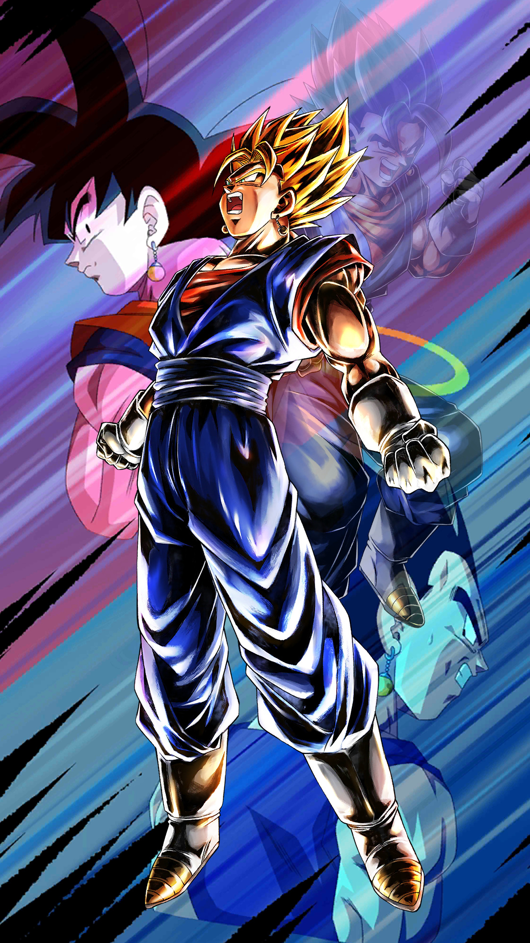Super Saiyan Vegito, Vegito, Potara earrings, Full HD Phone wallpaper
