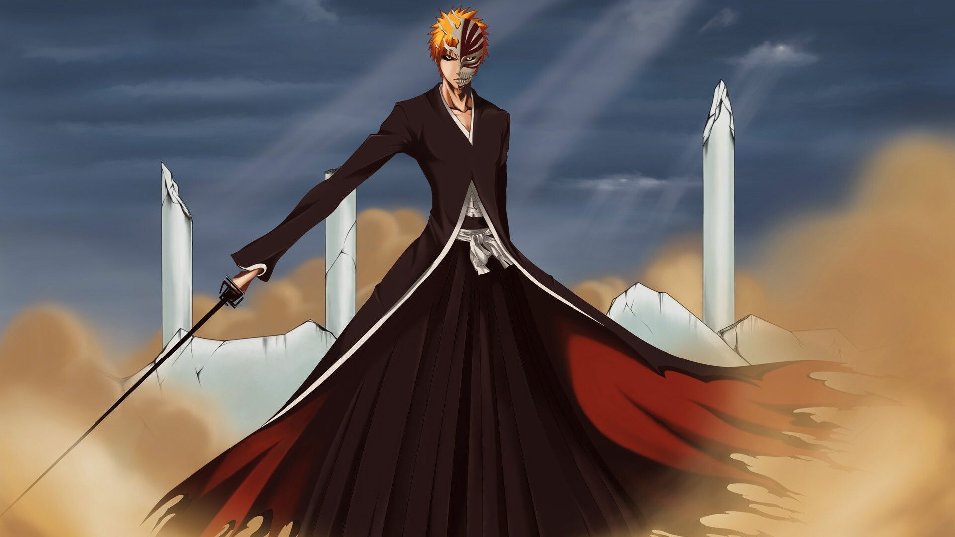 Bleach: Thousand Year Blood War, Ichigo's power, Zangetsu's release, Soul Reaper transformation, 1920x1080 Full HD Desktop