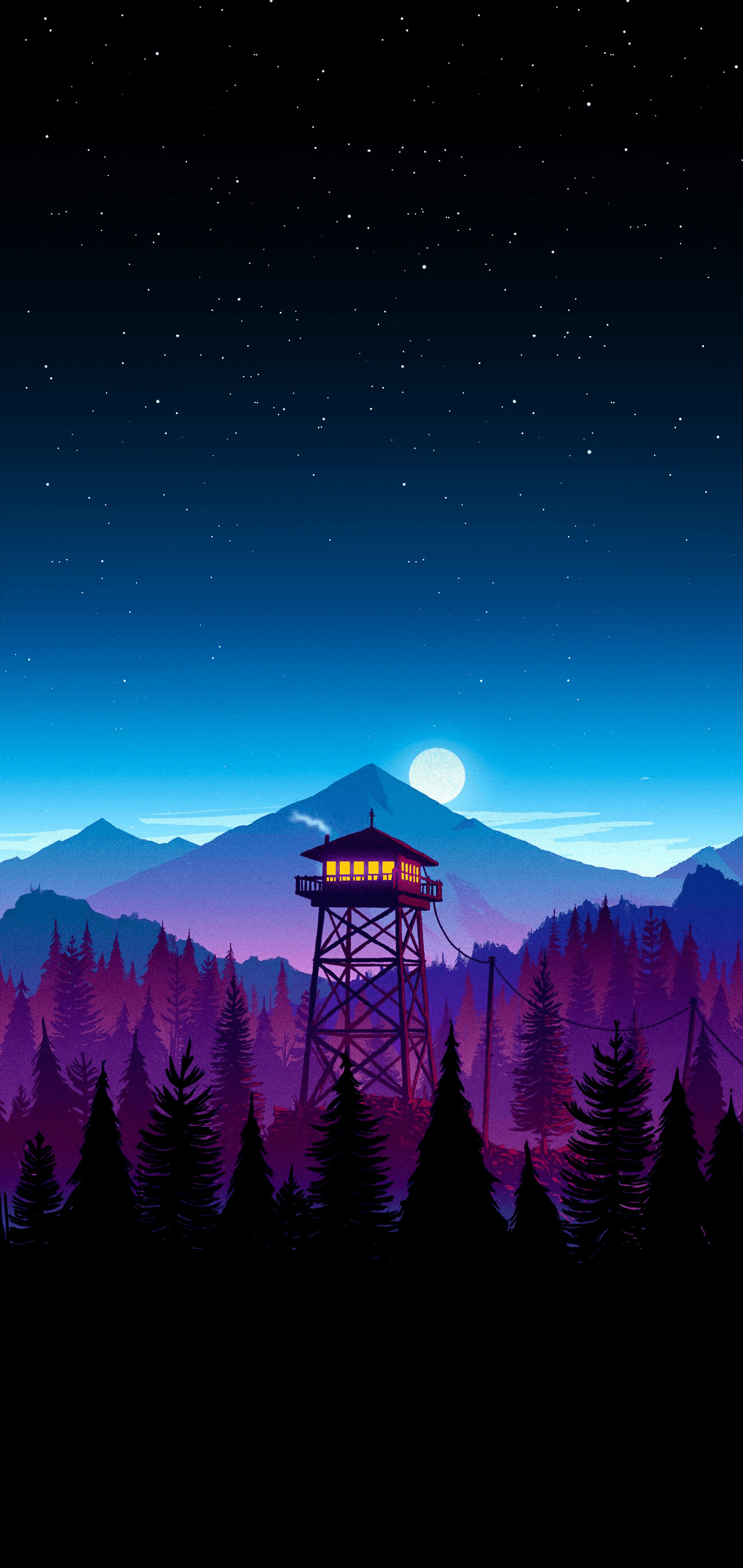 Firewatch, Cellphone wallpapers, 1300x2740 HD Phone