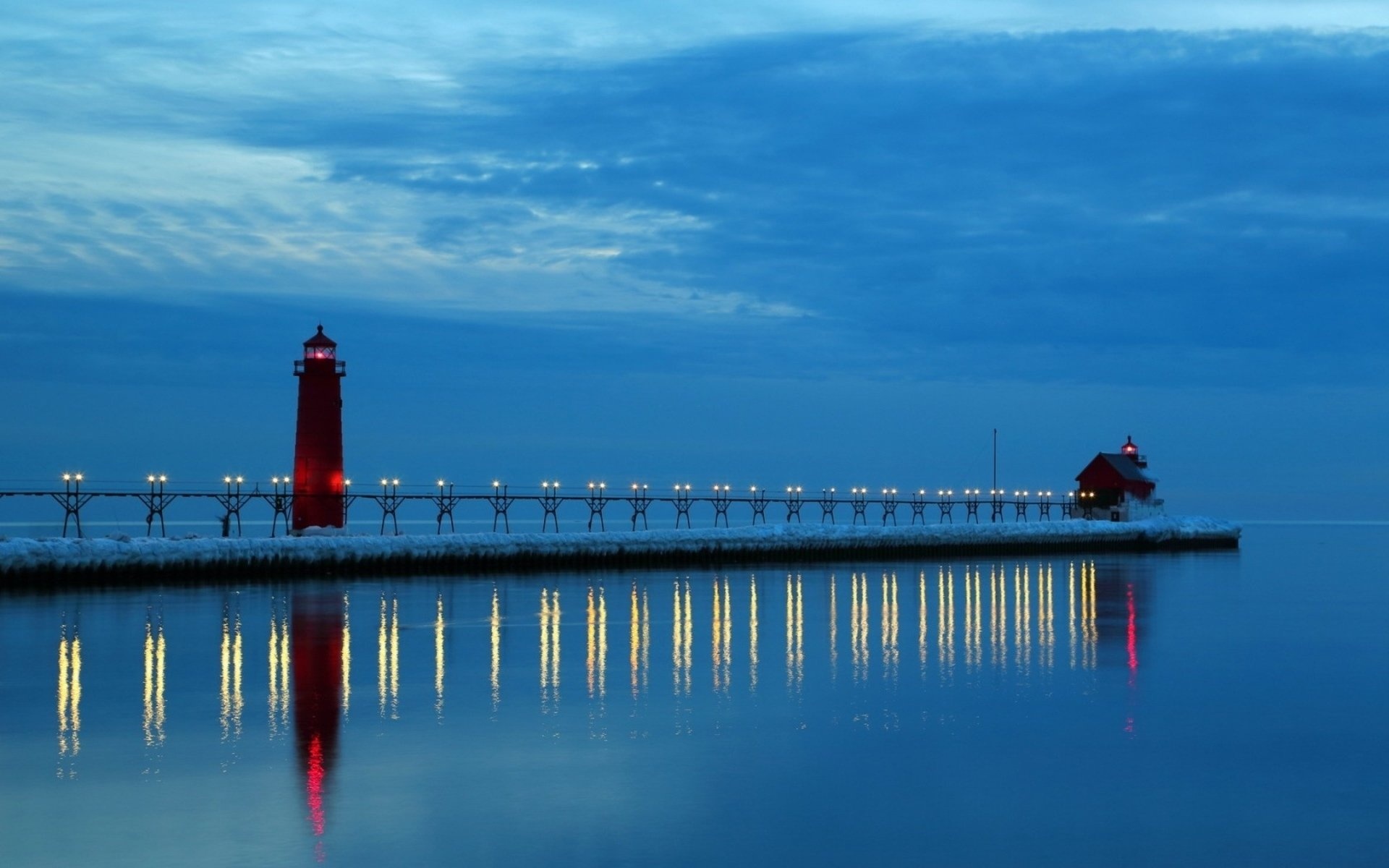 Michigan, Lighthouse, HD wallpaper, 1920x1200 HD Desktop