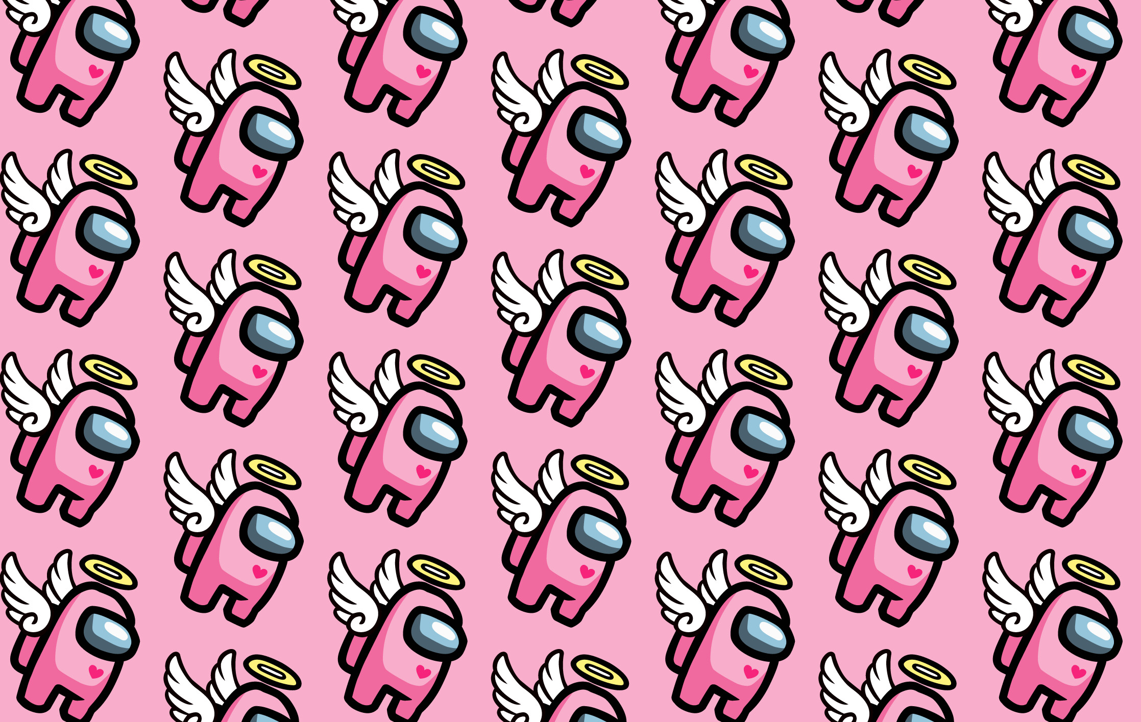 Among Us, Angel pink, Desktop, Golden, 2240x1420 HD Desktop