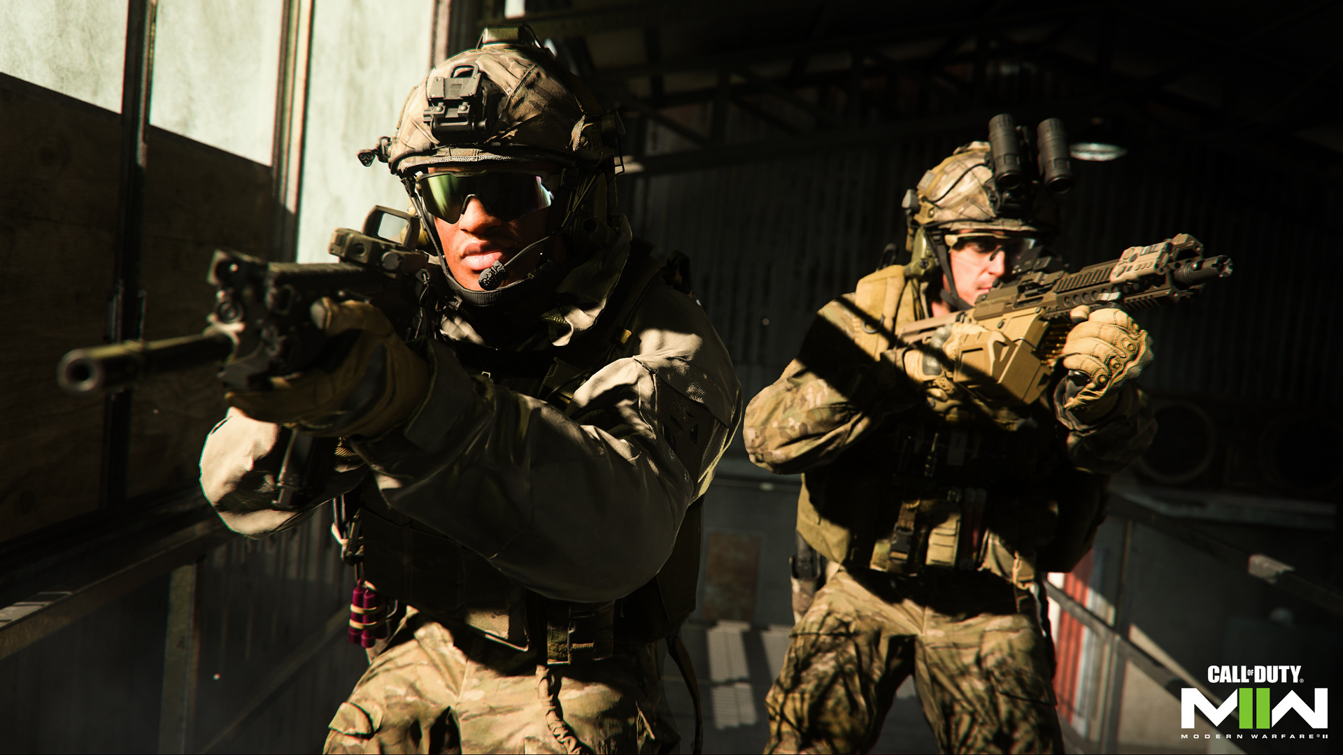 Call of Duty: Modern Warfare II, Tactical special forces soldiers, Combat assault rifle, Full HD Desktop wallpaper