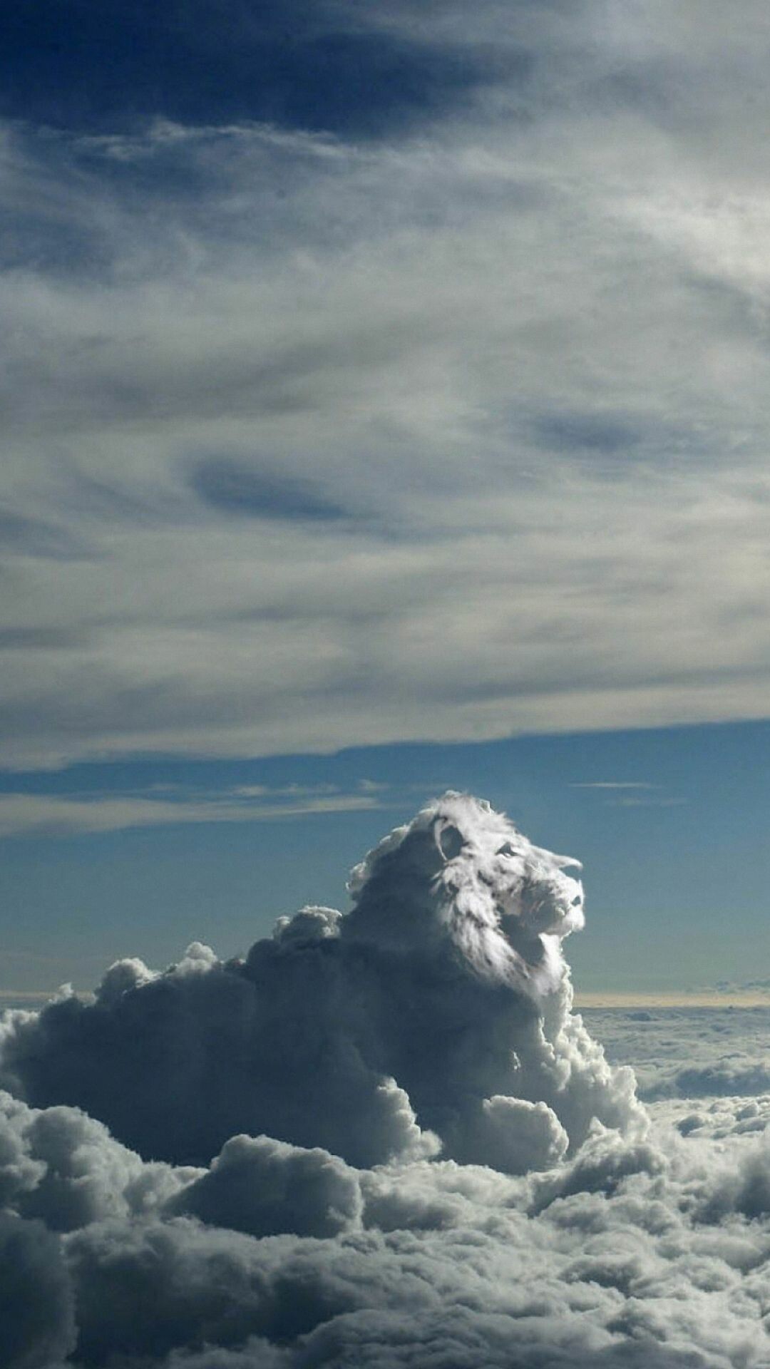 Clouds, White fluffy clouds, Serene atmosphere, Sky aesthetics, 1080x1920 Full HD Phone