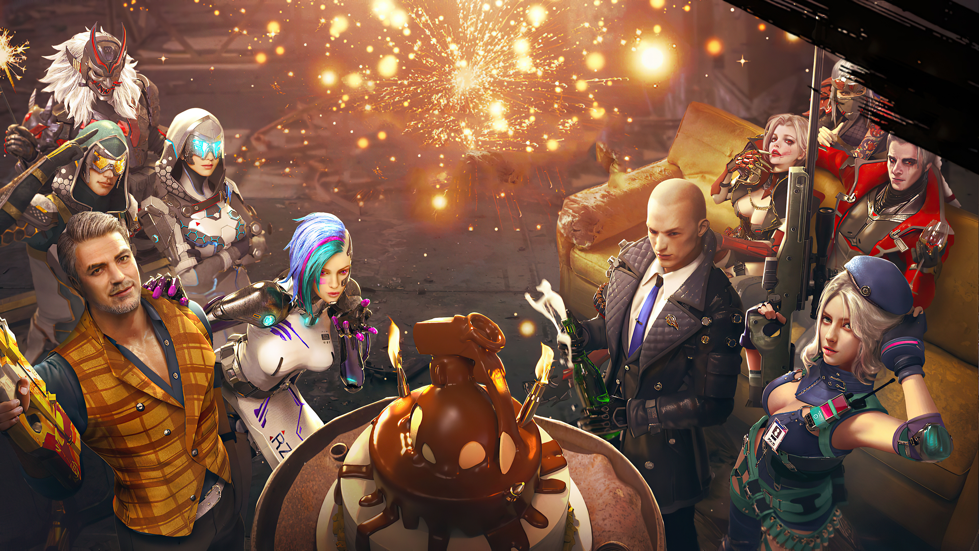 Garena Free Fire Anniversary, Laptop Full HD, 3840x2160 4K Desktop
