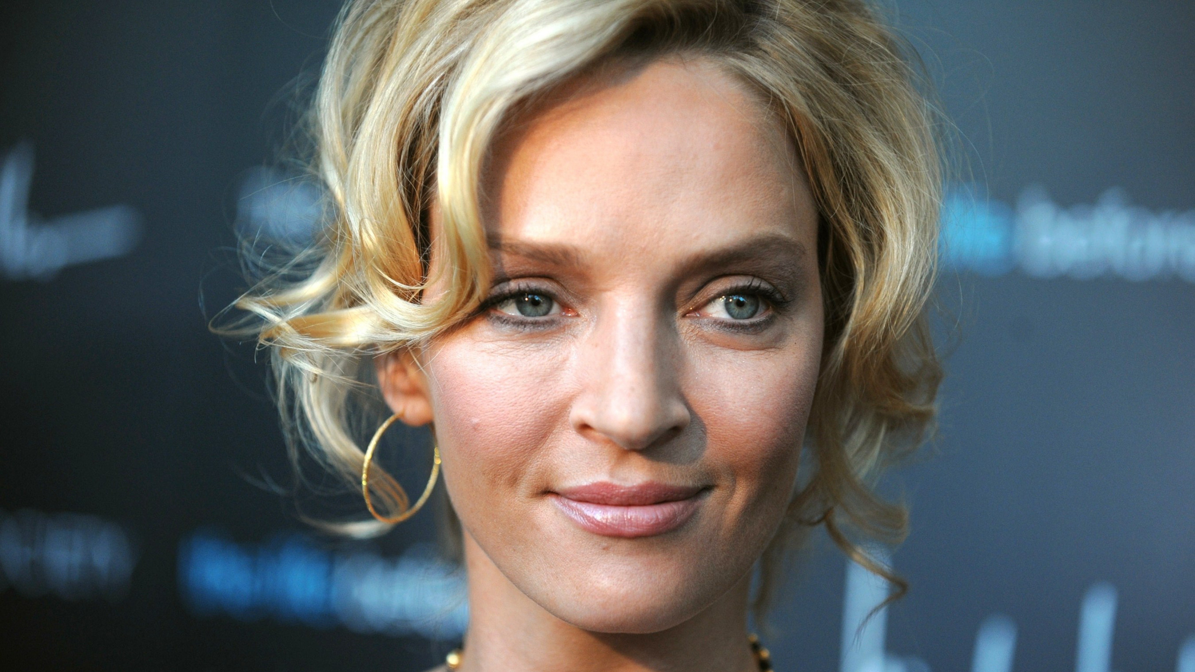 Uma Thurman, Close-up shot, Widescreen wallpaper, High resolution, 3840x2160 4K Desktop