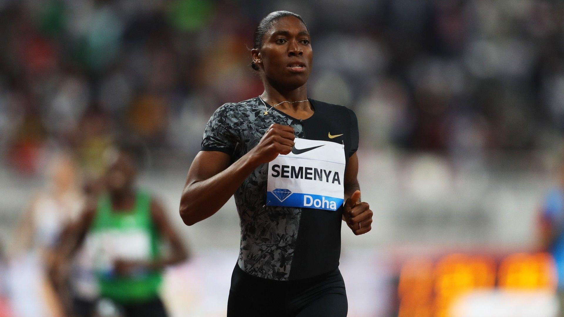 Caster Semenya, Sports icon, Track and field, Competitive spirit, 1920x1080 Full HD Desktop