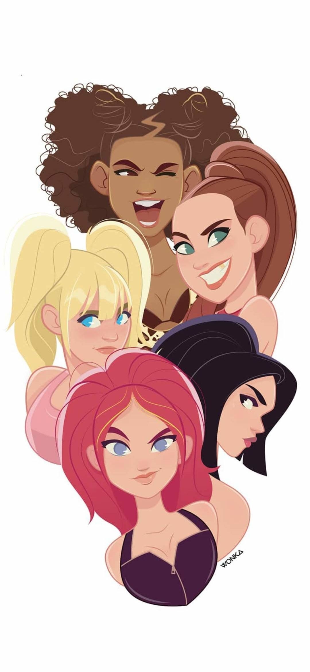 Spice Girls, Fun photoshoot, Girl power, Pop stars, 1080x2340 HD Phone