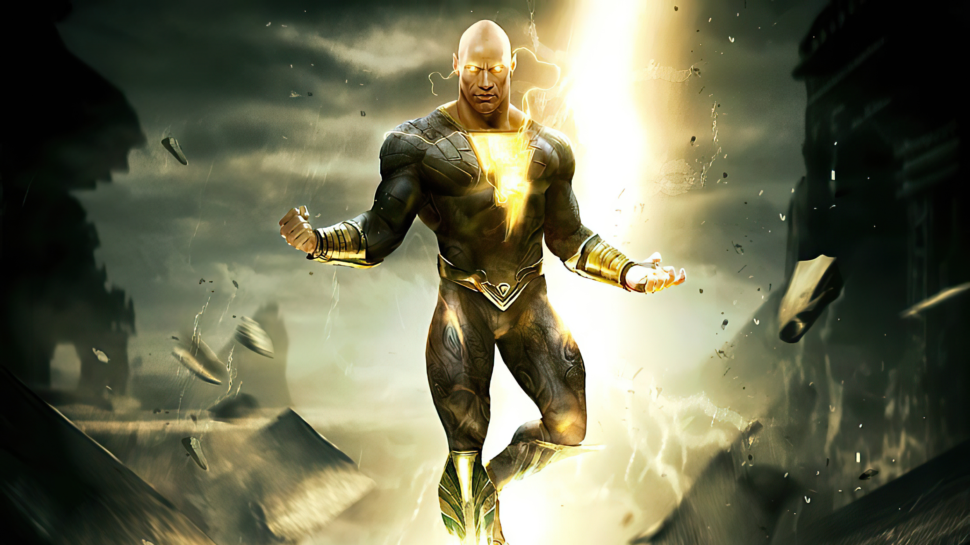 Black Adam, 2021 movie, 4K resolution, Stunning visuals, 3840x2160 4K Desktop