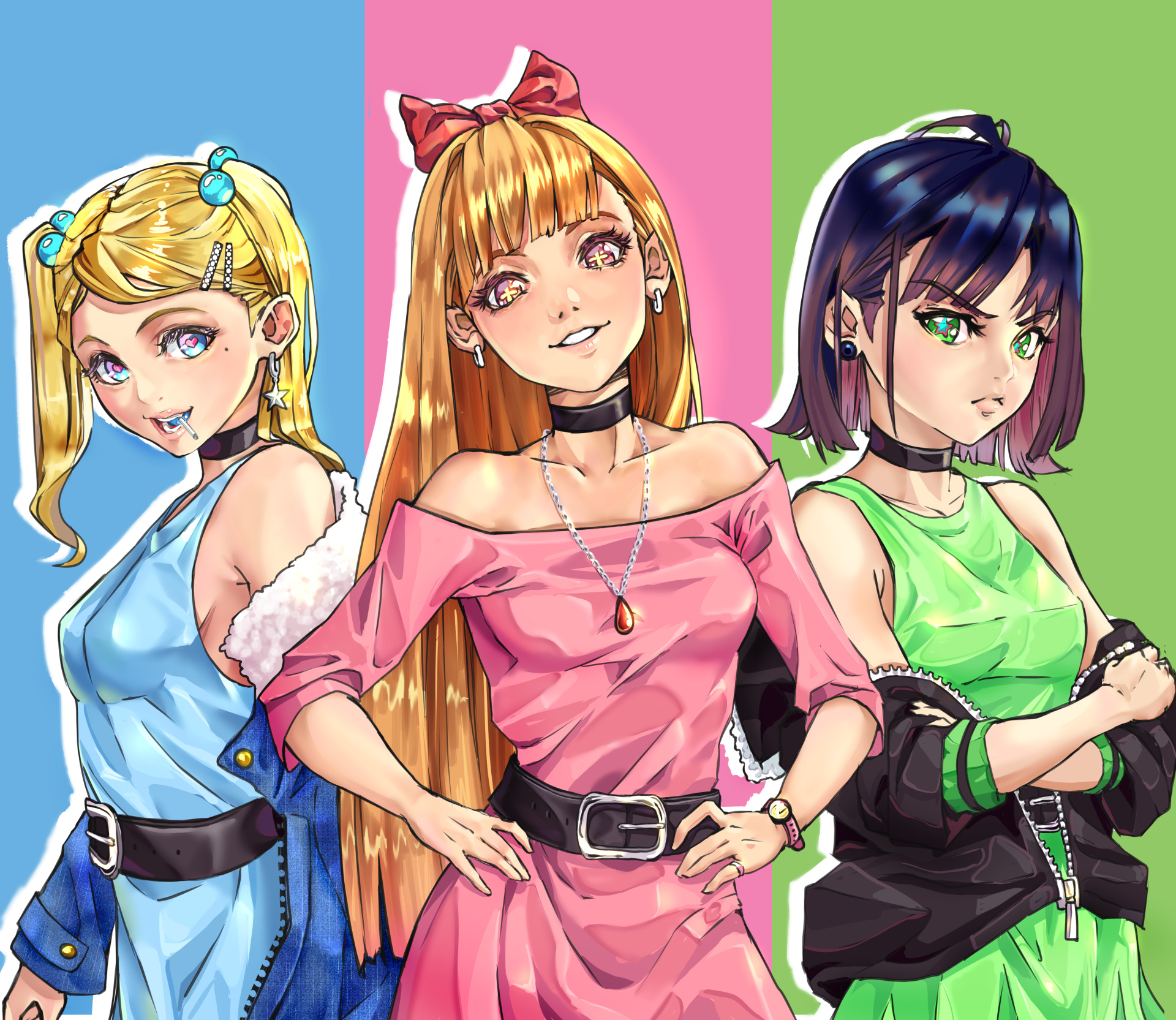 Blossom, Bubbles, Buttercup, The Powerpuff Girls, HD Desktop wallpaper