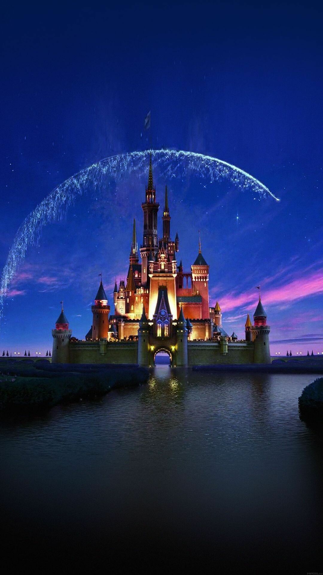 Disneyland Castle, Animation wonder, Magical atmosphere, Disney's charm, 1080x1920 Full HD Phone