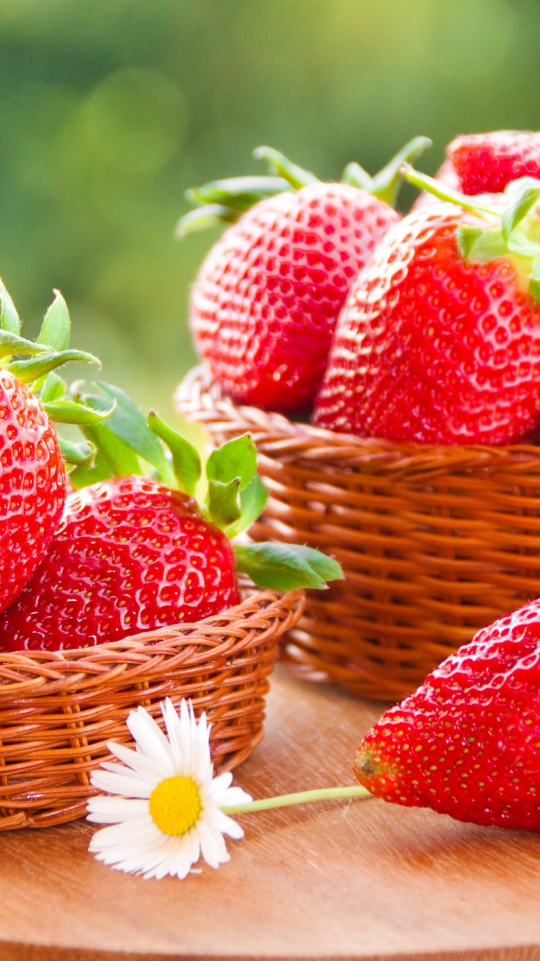 Vivid red, Strawberry close-up, Food photography, Appetizing, 1080x1920 Full HD Phone