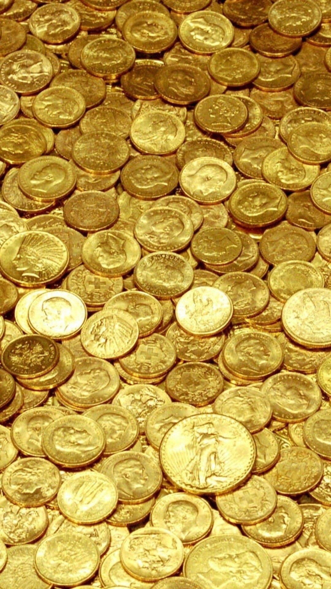 Currency symbol, Stack of coins, Financial savings, Collectible items, 1080x1920 Full HD Phone