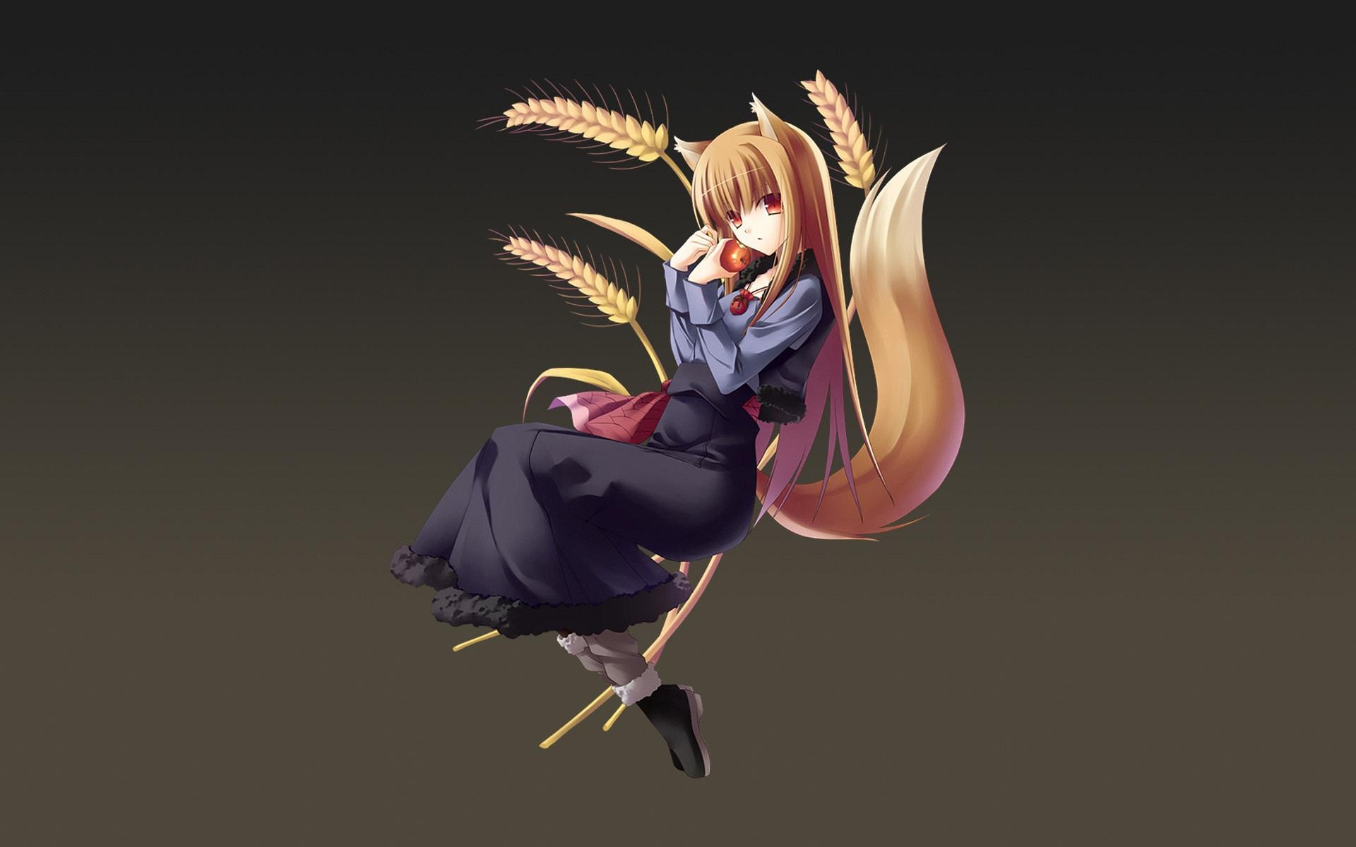 Spice and Wolf, Anime wolves wallpapers, Anime backgrounds, Wolves, 1920x1200 HD Desktop