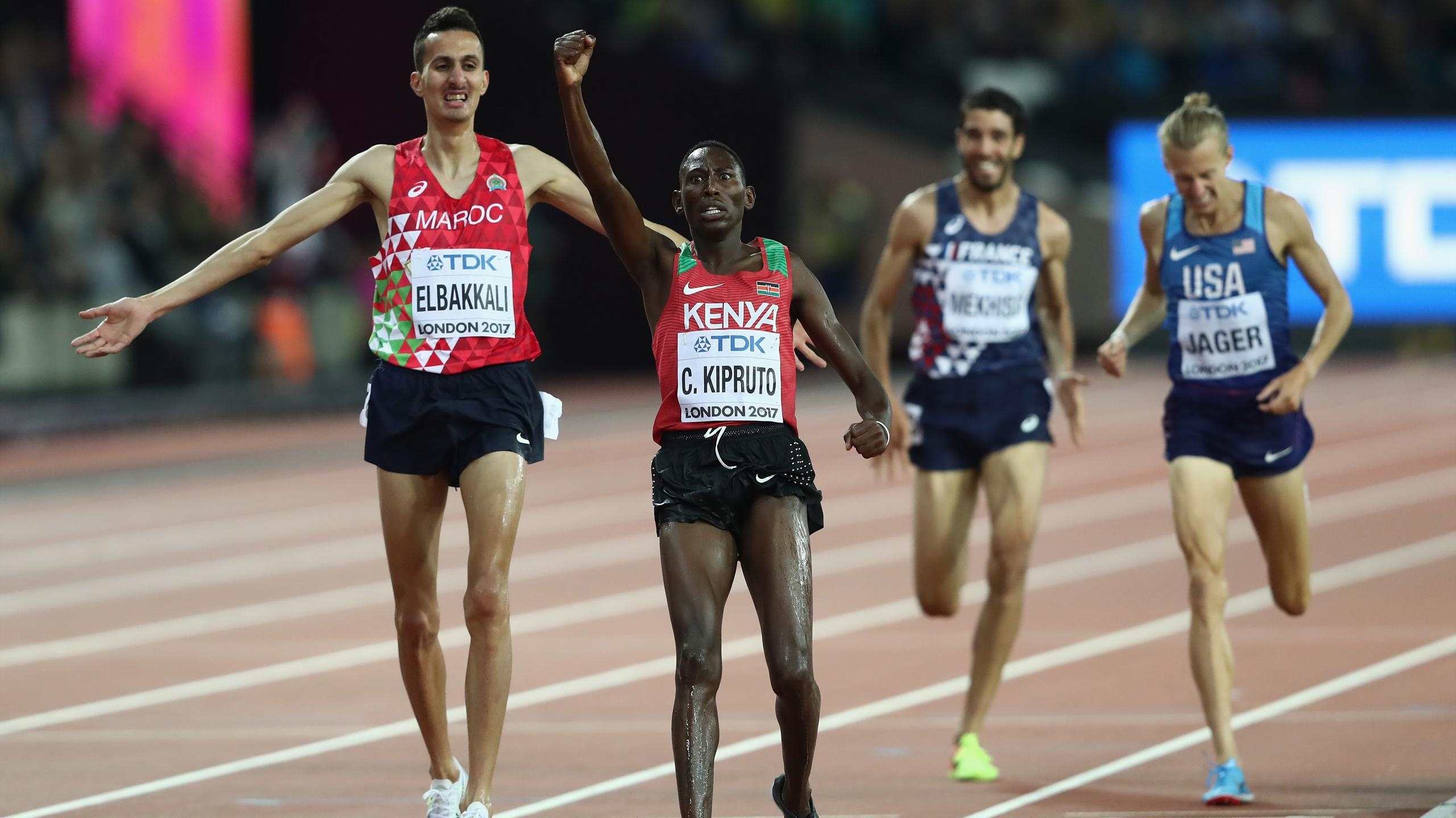Conseslus Kipruto, Amazing victory, Steeplechase gold, Surprise winner, 2560x1440 HD Desktop