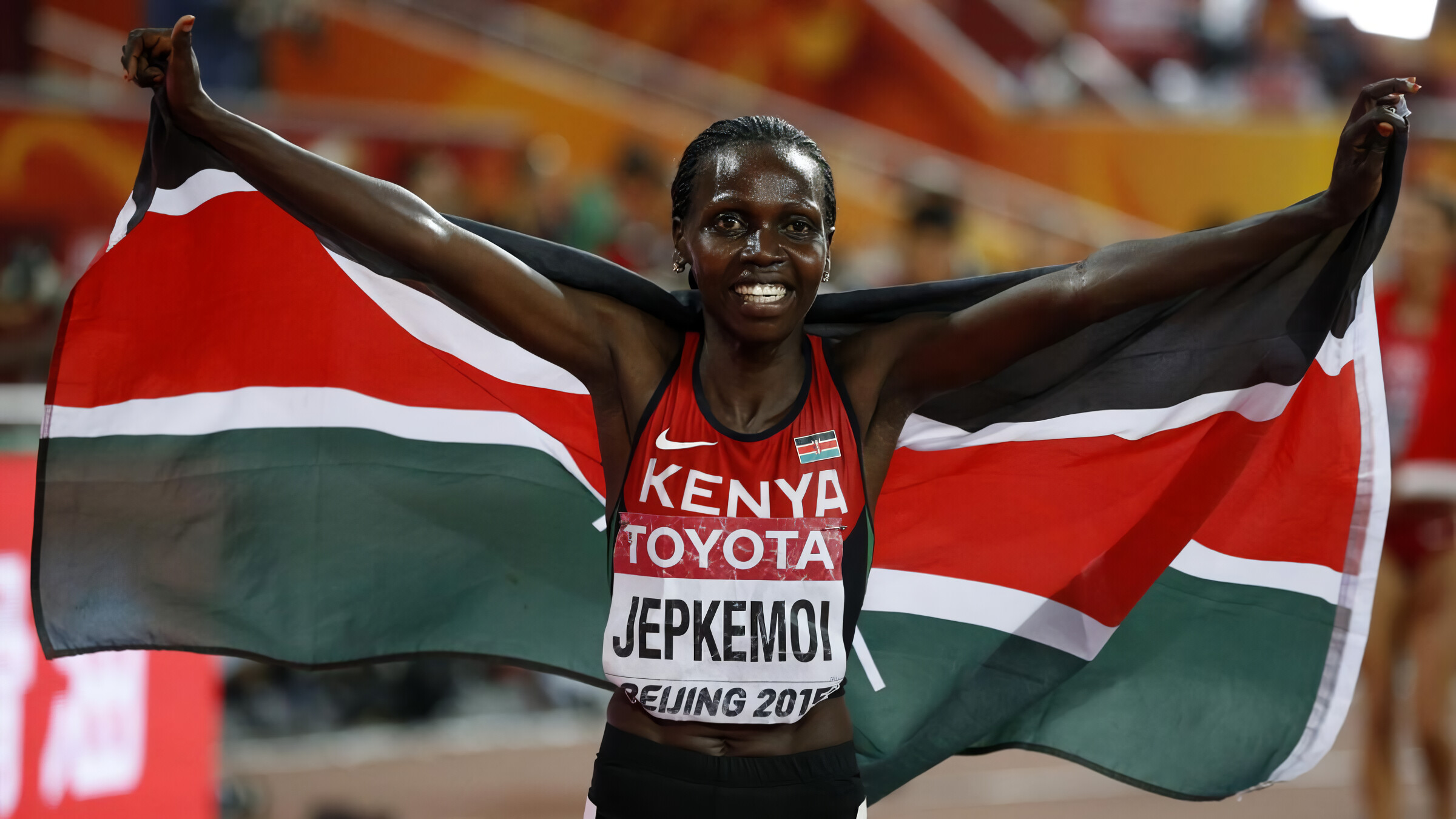 Kenyan flag, Hyvin Jepkemoi Wallpaper, 2400x1350 HD Desktop