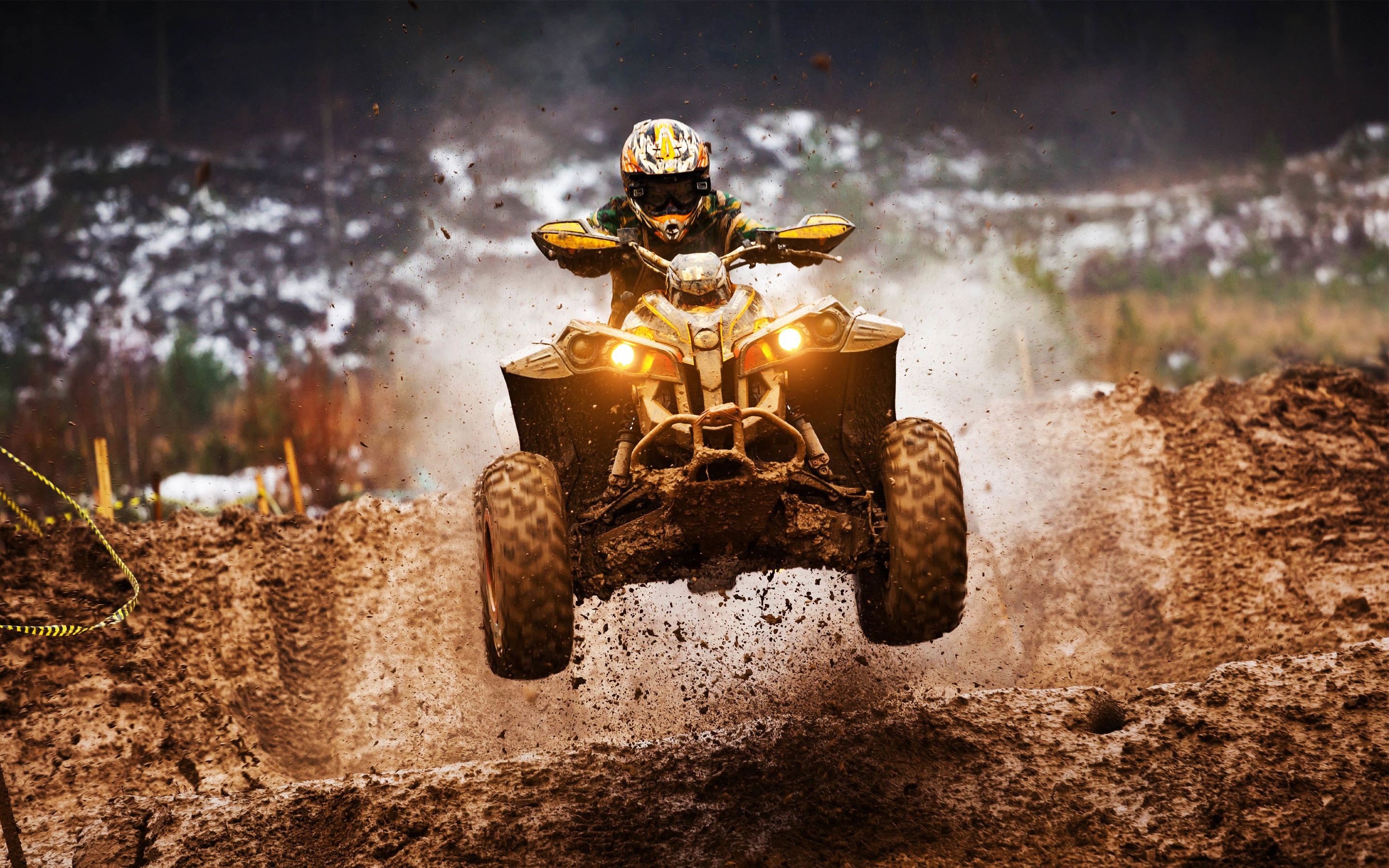 ATV, Top free wallpapers, Quad racing, Off-road adventure, 2880x1800 HD Desktop