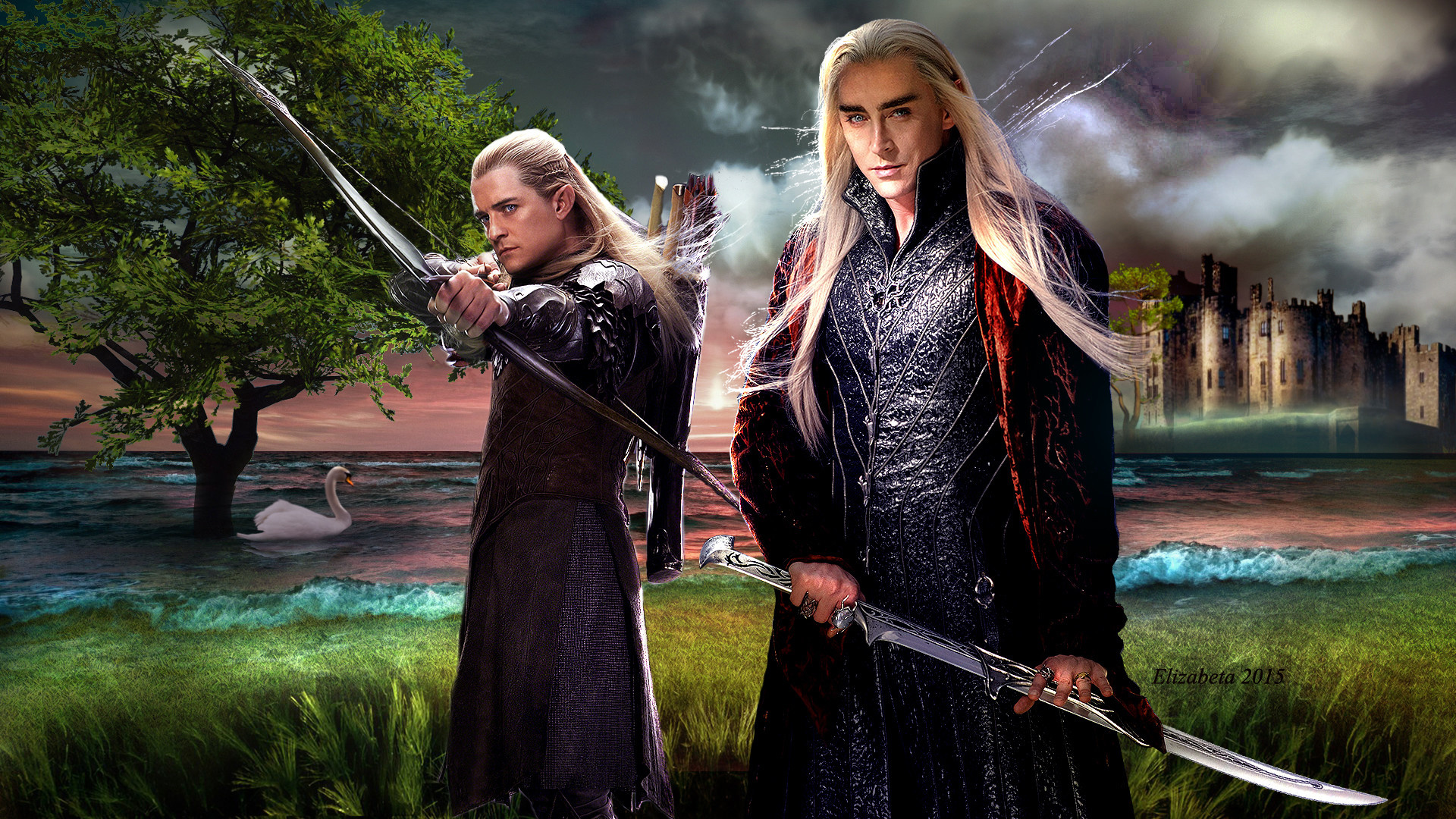 Legolas, Dexterity in combat, Skilled marksman, Elven prince, 1920x1080 Full HD Desktop