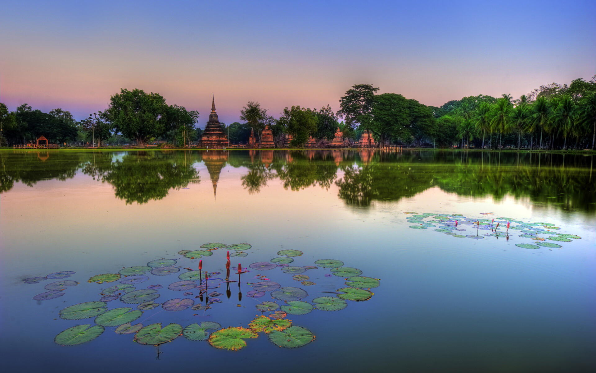 Sukhothai Historical Park, Thailand Wallpaper, 1920x1200 HD Desktop