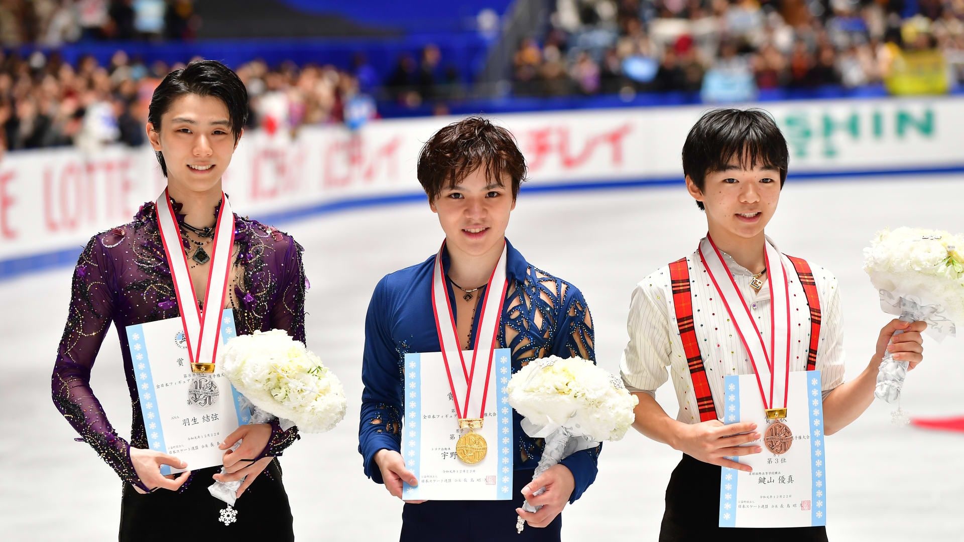 Yuma Kagiyama, Yuzuru Hanyu, All Japan Figure Skating, 1920x1080 Full HD Desktop