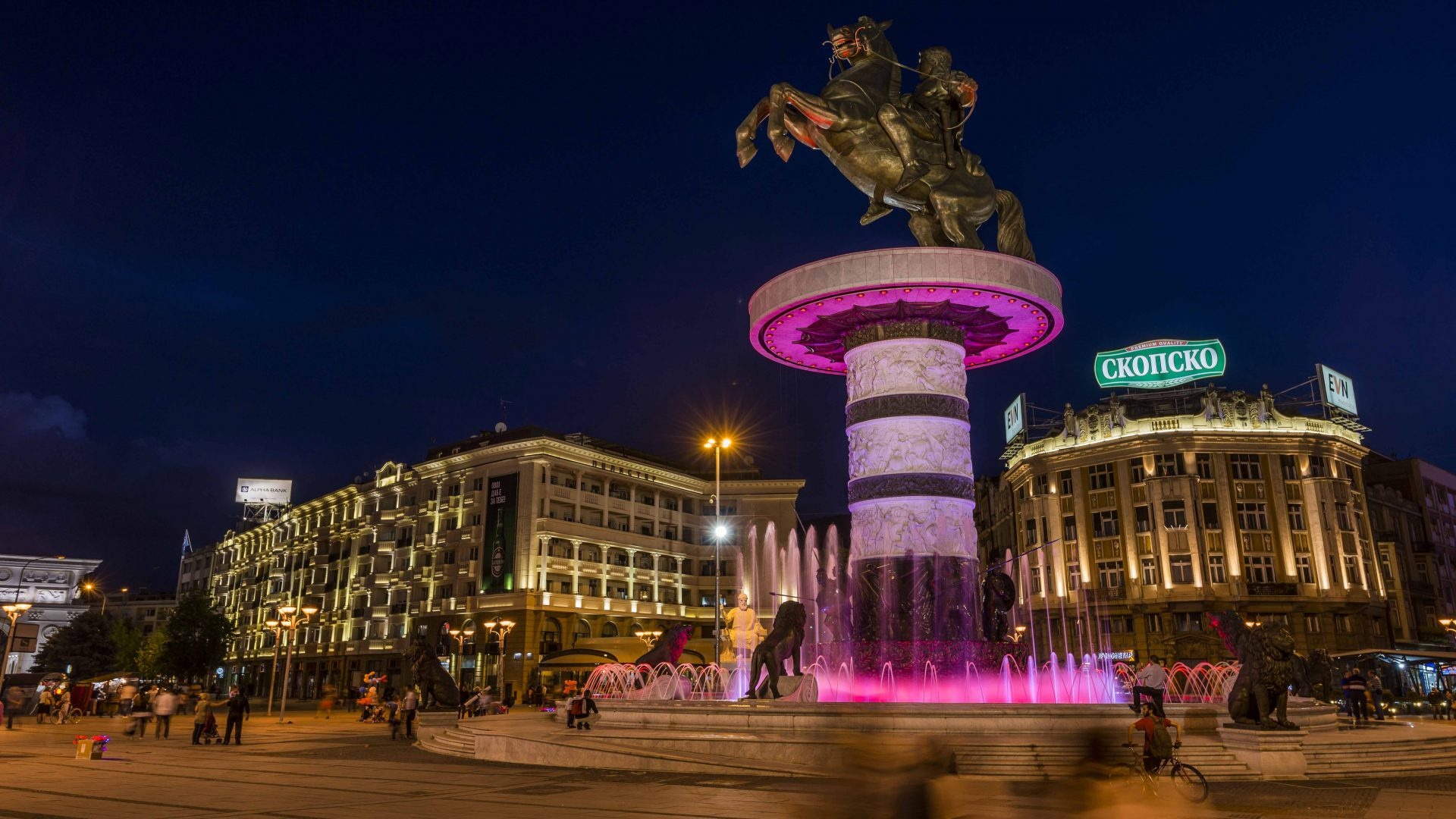 Skopje, Macedonia wallpapers, Beautiful city, Historic, 1920x1080 Full HD Desktop